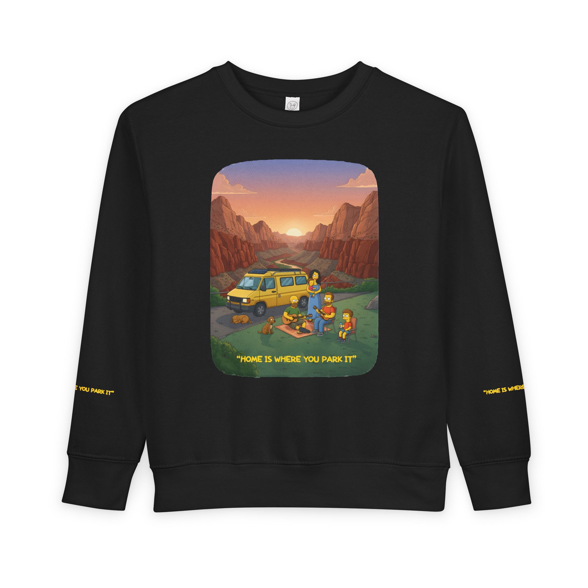 Toddler Sweatshirt - "Home Is Where You Park It" (Design Sitcom-Line)