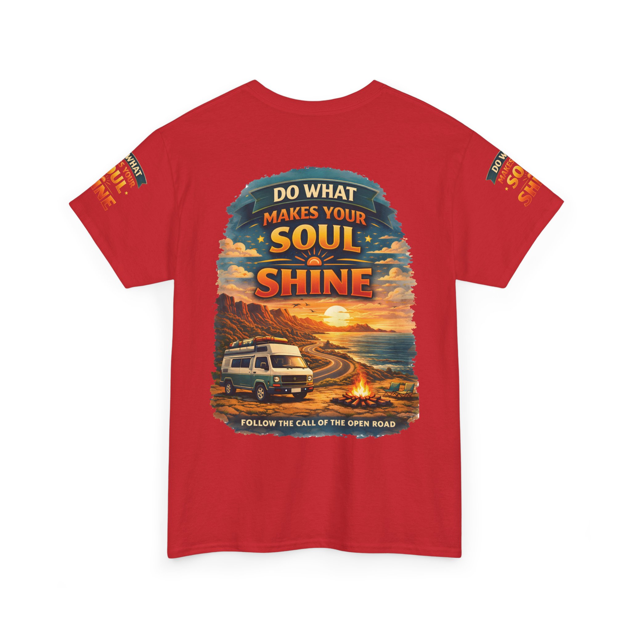 Unisex Heavy Cotton Tee — "Do What Makes Your Soul Shine" Design Scenic-Line