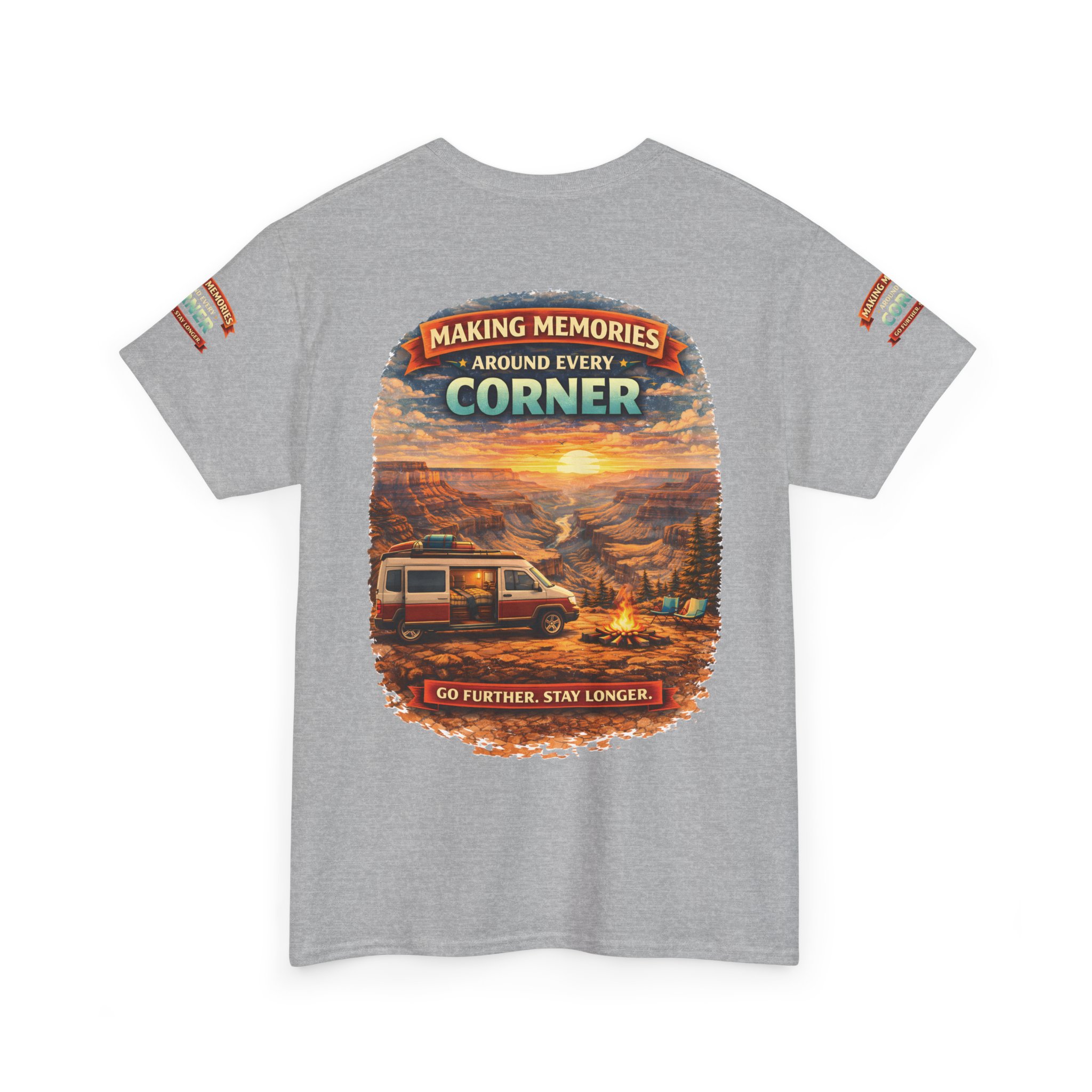 Unisex Heavy Cotton Tee — "Making Memories" Design Scenic-Line