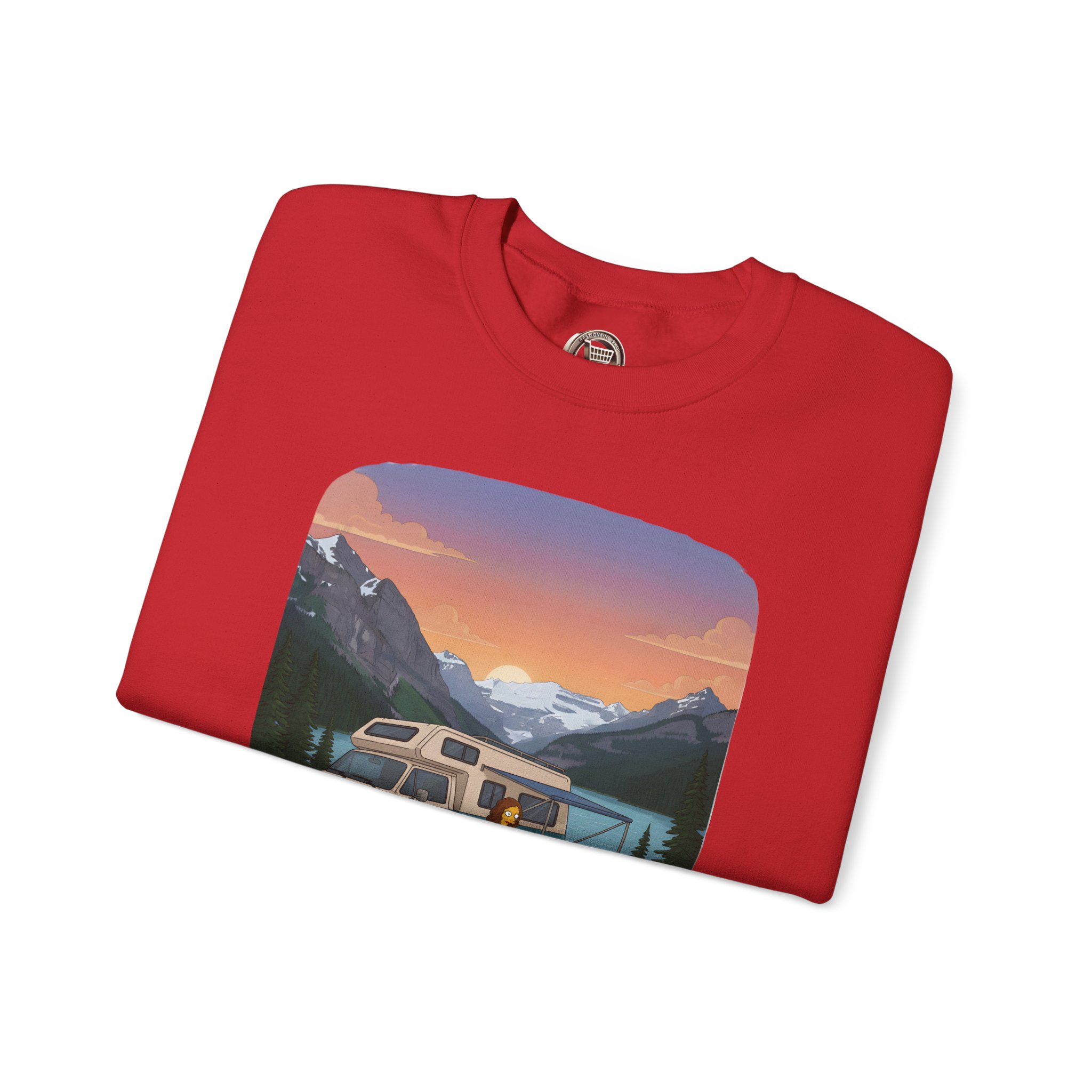 Unisex Heavy Blend™ Crewneck Sweatshirt — "Hit The Road-Find Your Soul" Design Sitcom-Line