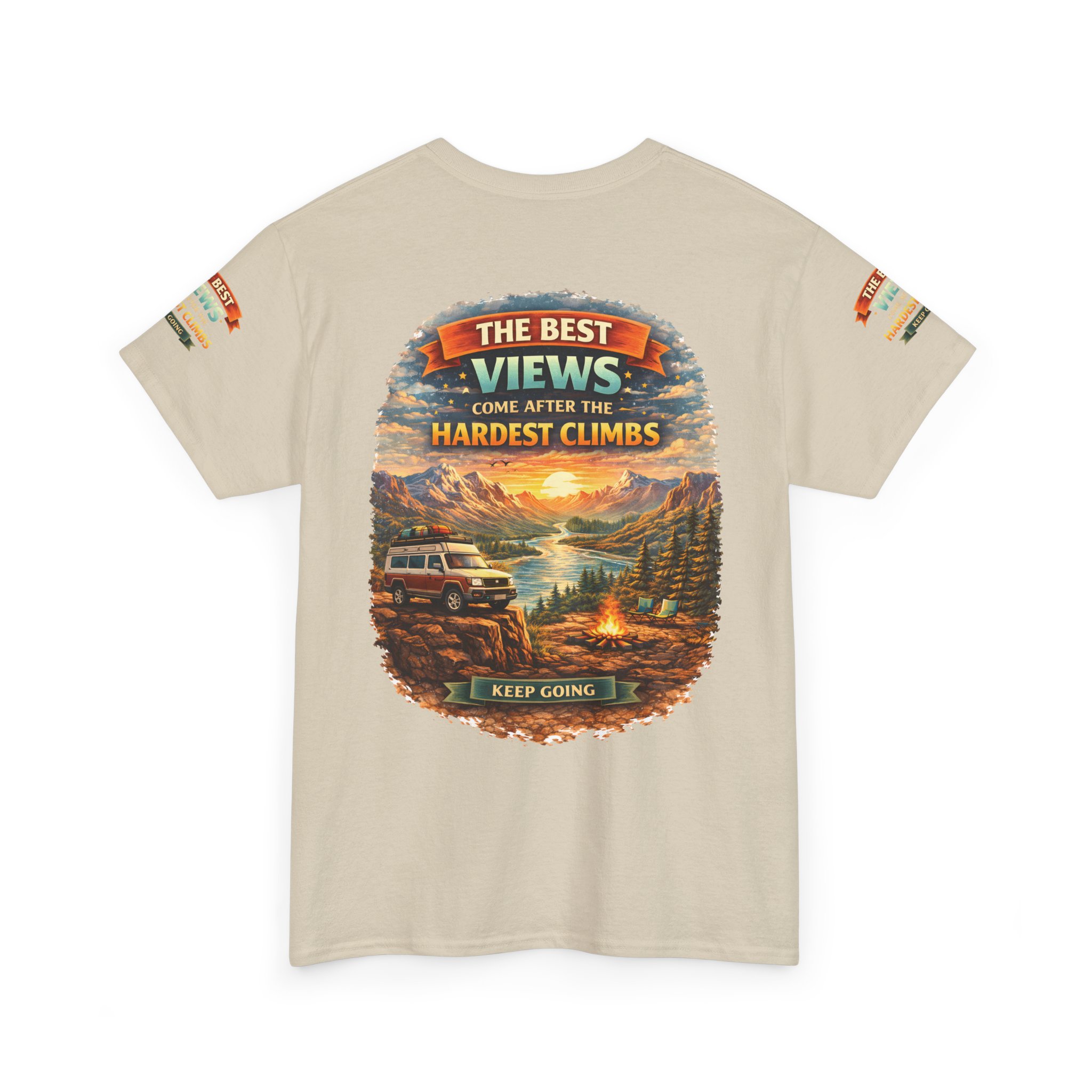 18137659474668109611_2048.jpeg Unisex Heavy Cotton Tee — "The Best Views" Design Scenic-Line