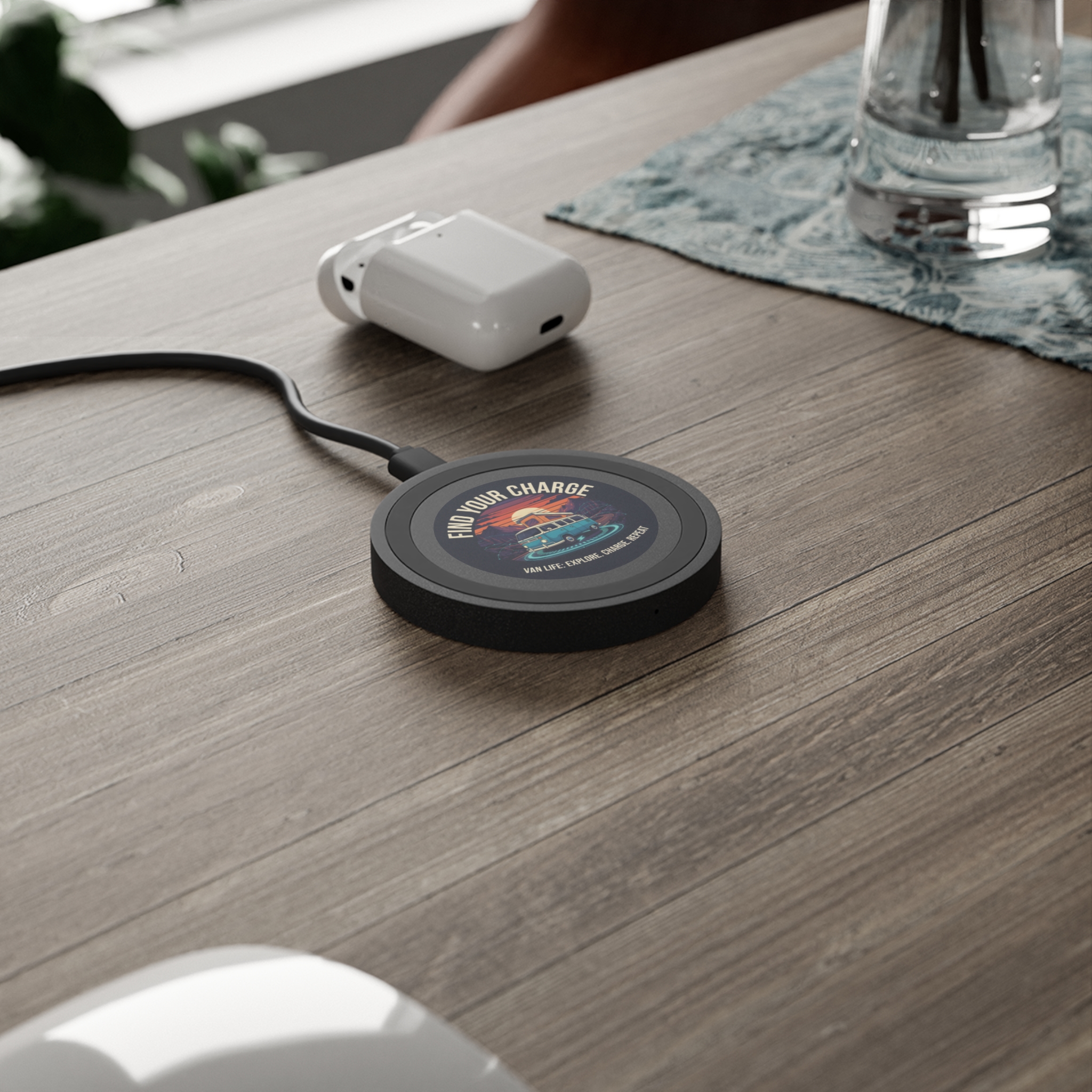 18151810407997099289_2048.jpeg Wireless Charging Pad — "Find Your Charge" Van Life Design