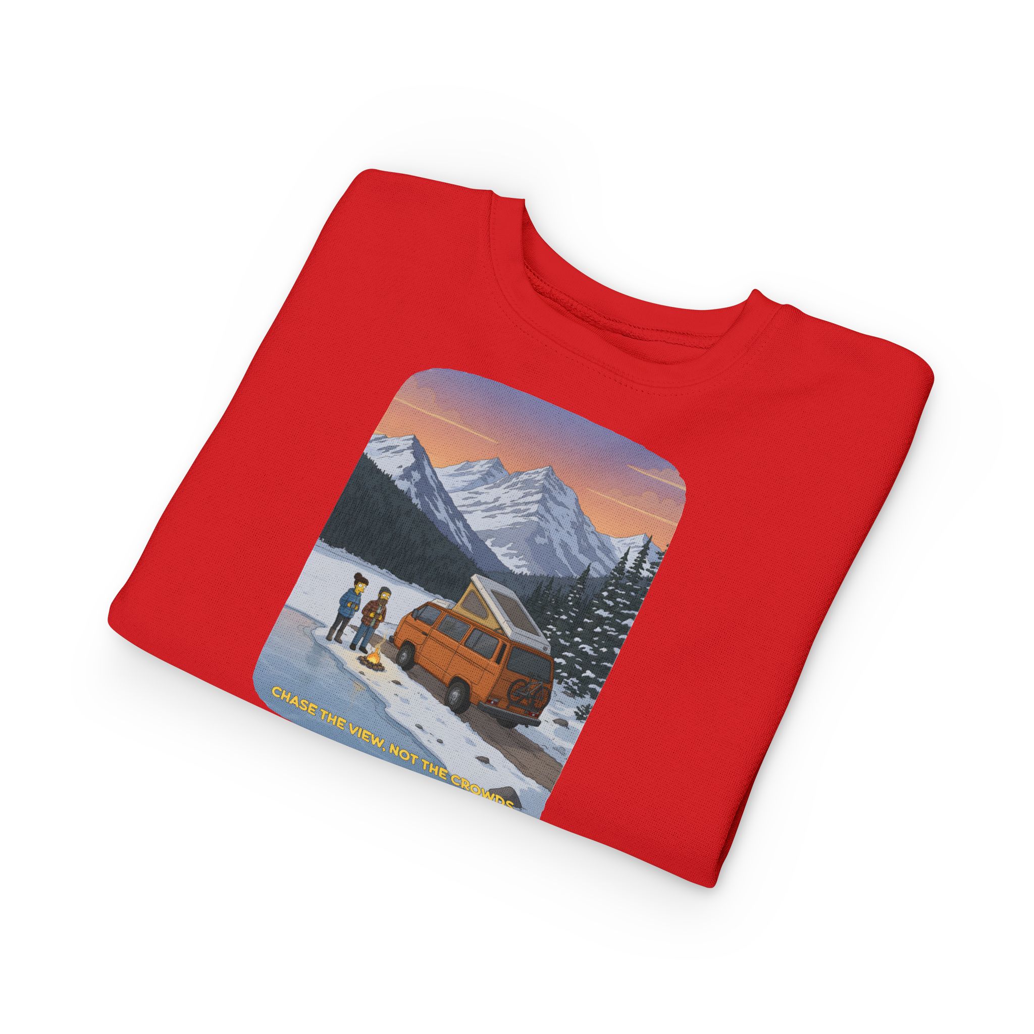 Toddler Sweatshirt - "Chase The Views-Not The Crowds" (Design Sitcom-Line)