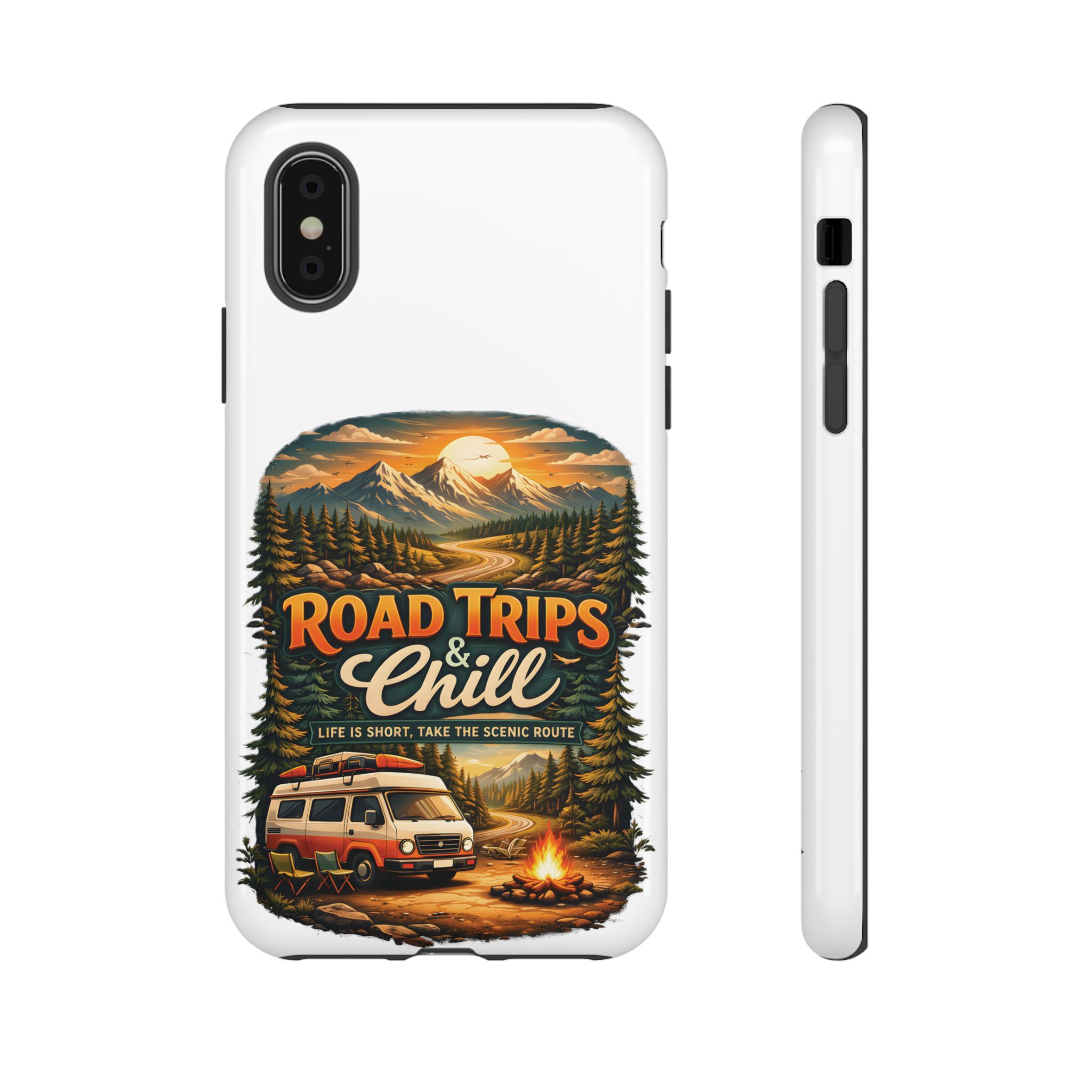 Phone Case — "Road Trips and Chill" (Design Scenic-Line)