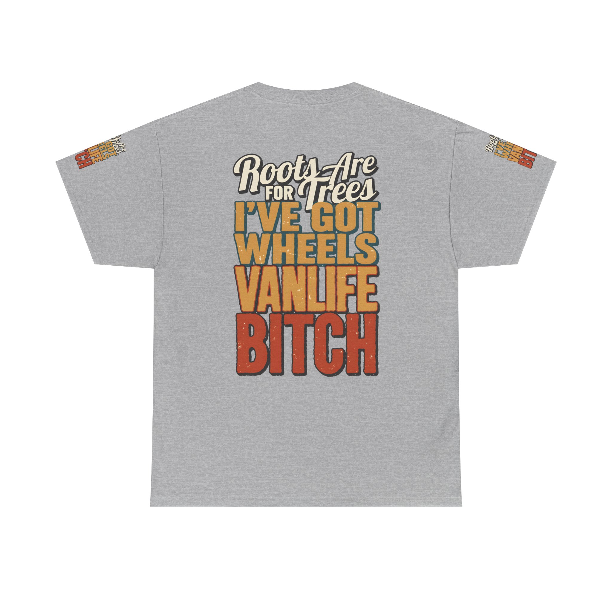 Unisex Heavy Cotton Tee — "Roots Are For Trees" Design F**K-Line