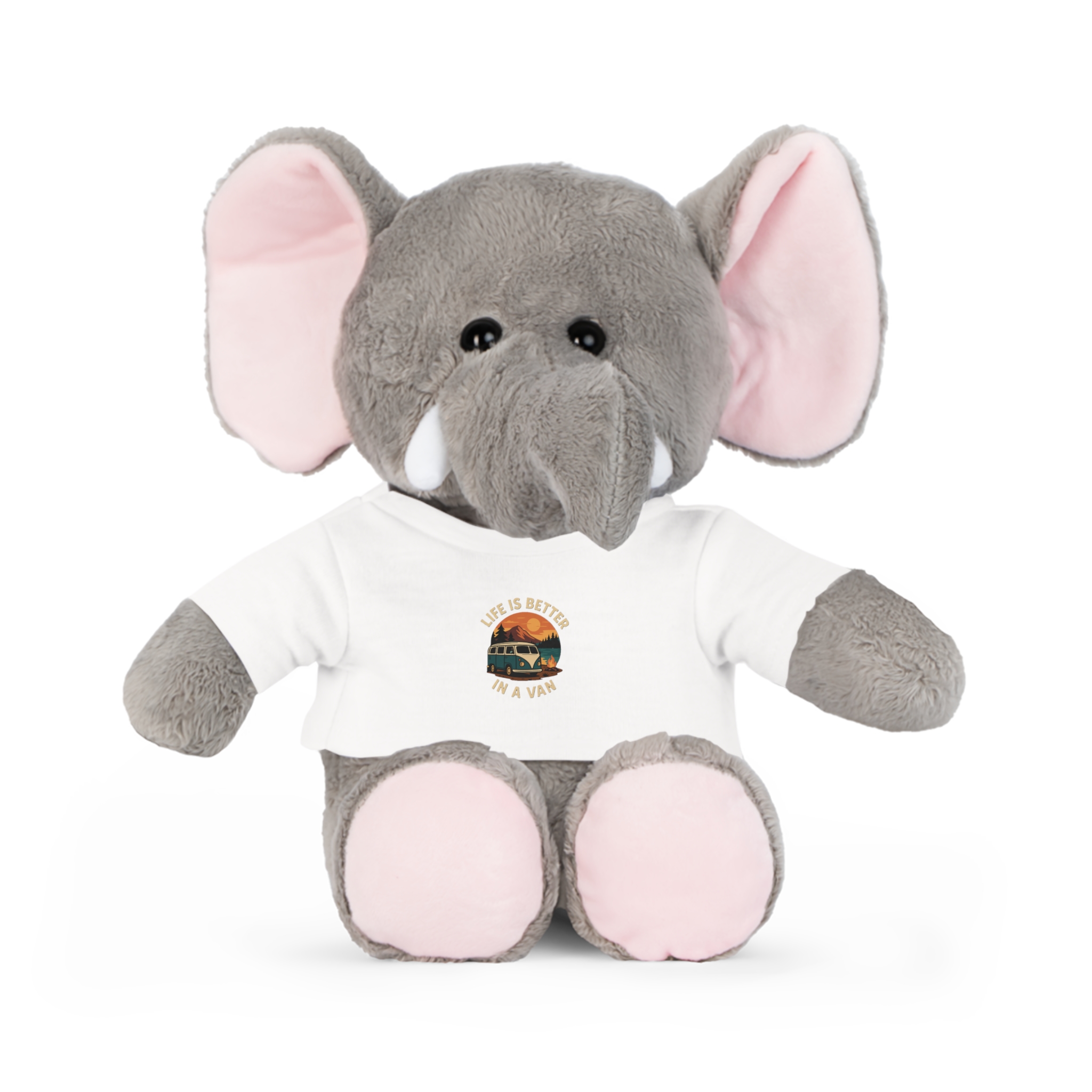 Teddy Bear Plush with 'Life Is Better in a Van' T‑Shirt