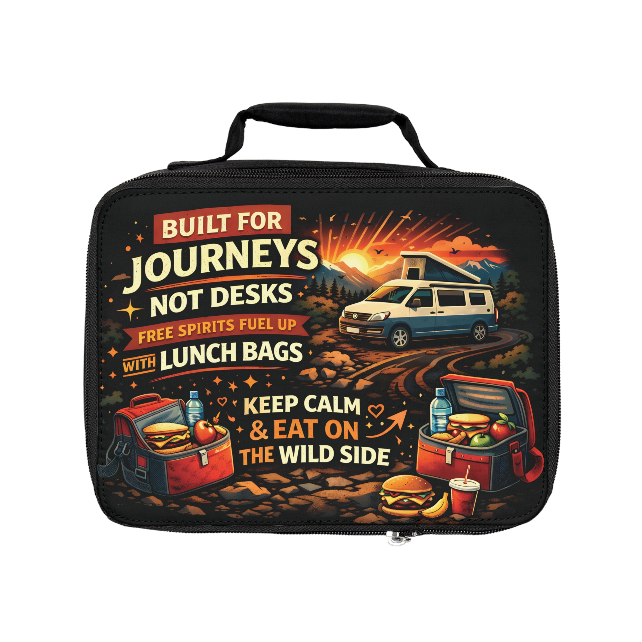 Adventure Lunch Bag — "Built for Journeys Not Desks" Insulated Camping Lunch Box