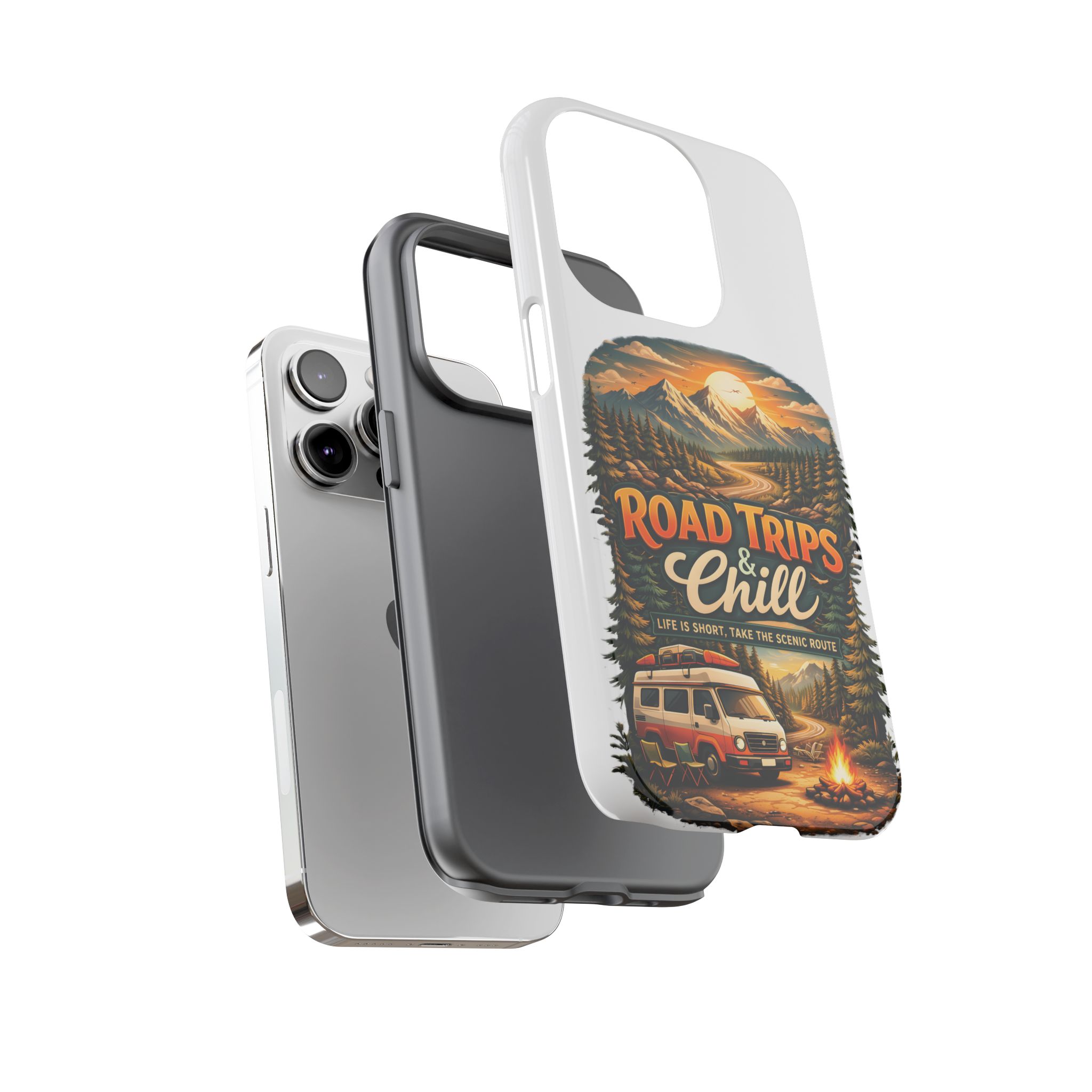Phone Case — "Road Trips and Chill" (Design Scenic-Line)