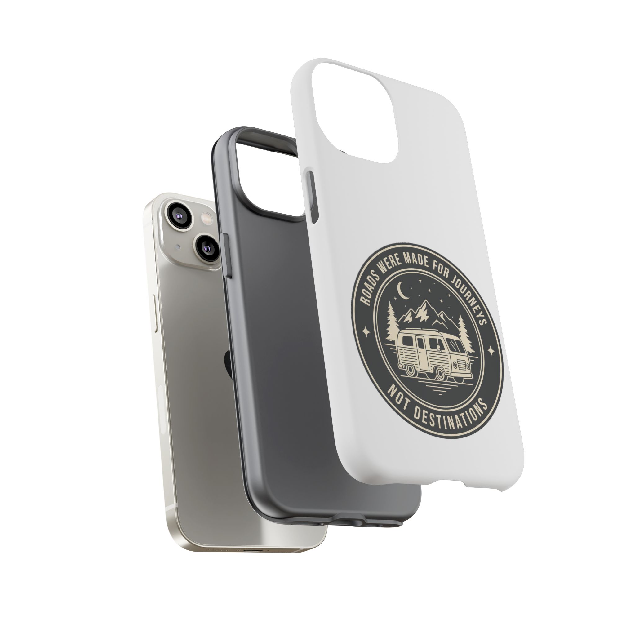 Phone Case — "ROAD WHERE MADE FOR JOURNEYS-NOT DESTINATIONS" Camper Van Design