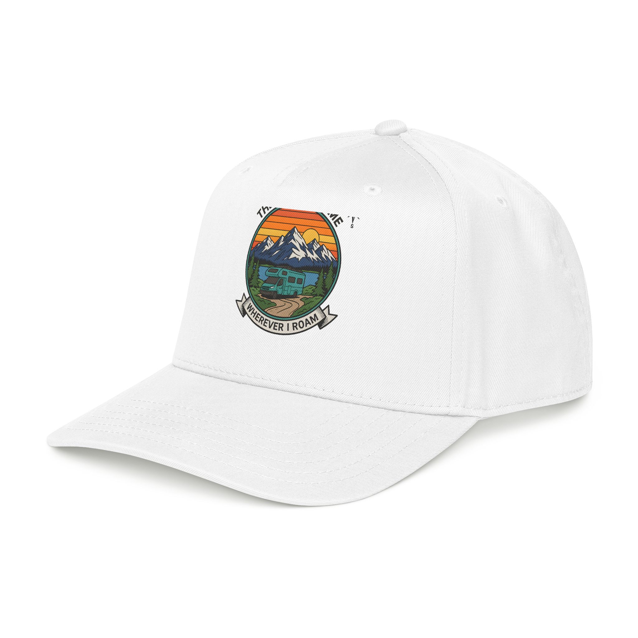 Baseball Cap — "The Road Is Home, Wherever I Roam"
