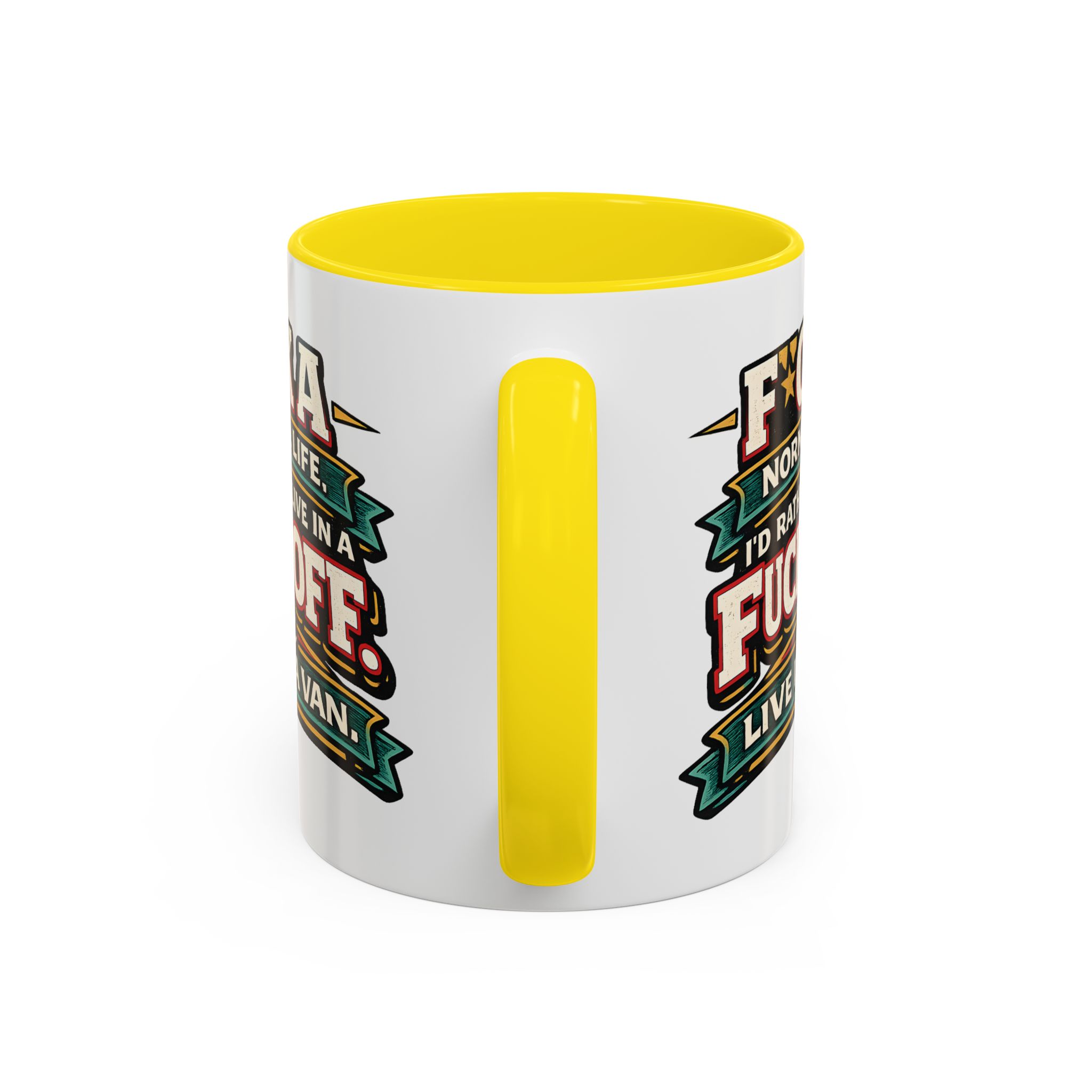 18252338075661410199_2048.jpeg Accent Coffee Mug (11, 15oz) — "Fuck A Normal Life" Design F**K-Line