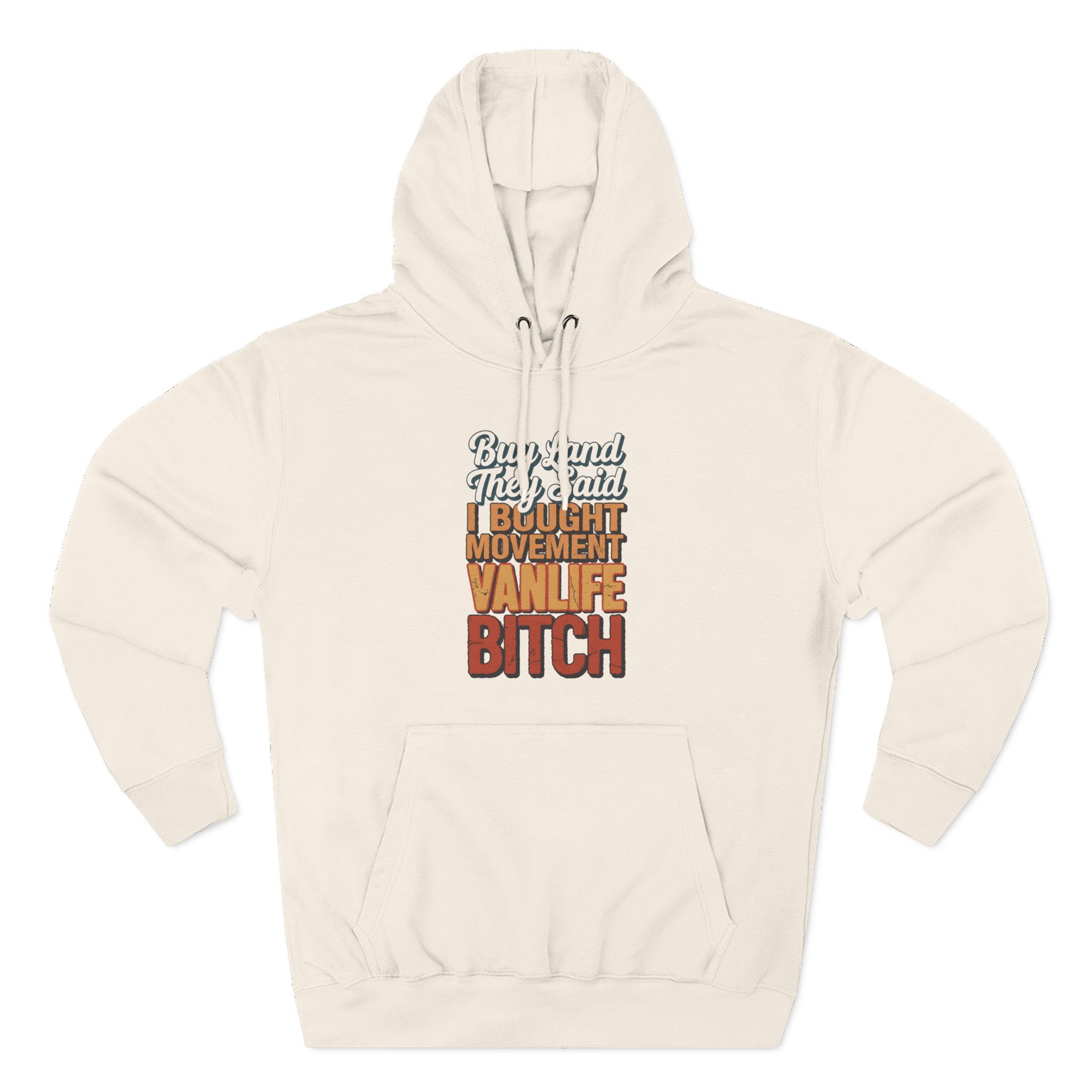 18254803421312296578_2048.jpeg Three-Panel Fleece Hoodie - "Buy Land They Said" Design F**K-Line