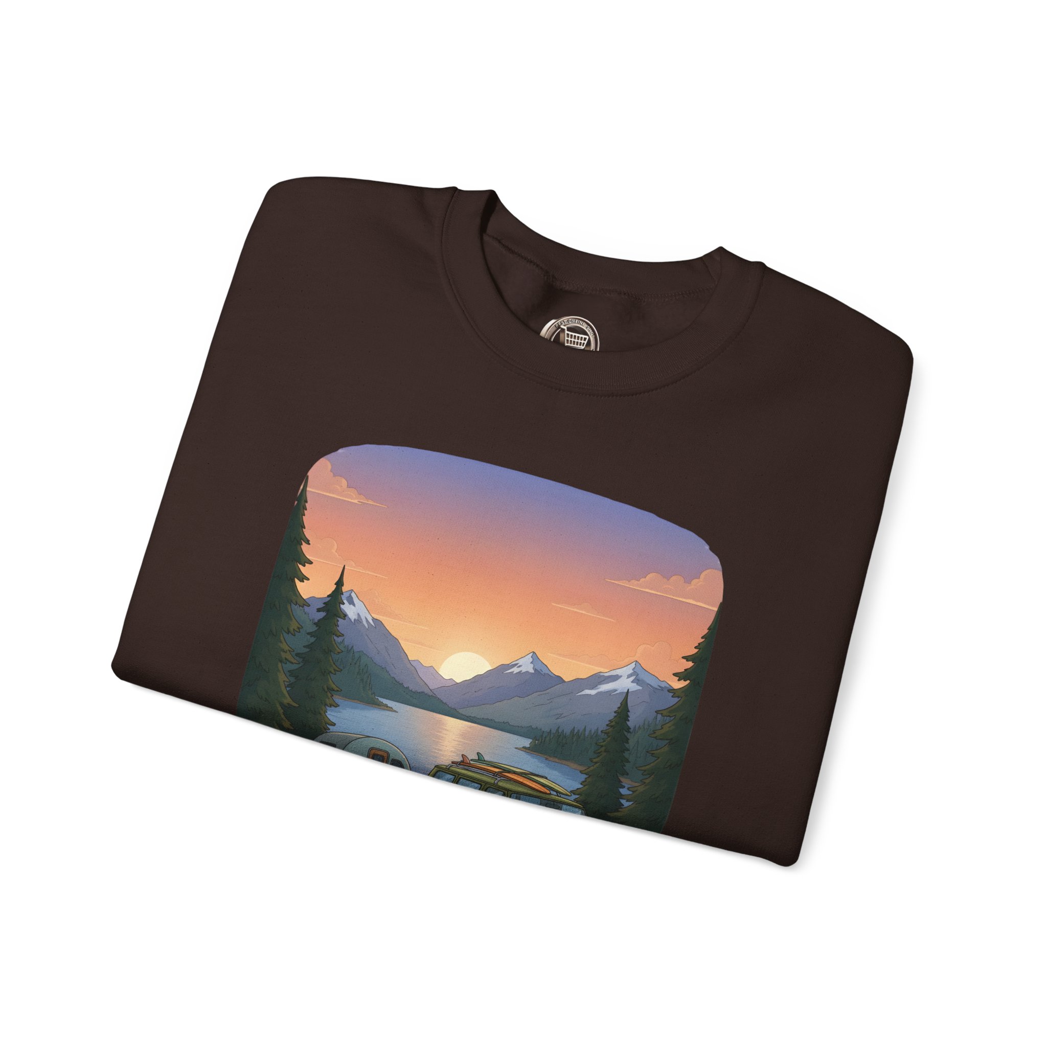 Unisex Heavy Blend™ Crewneck Sweatshirt — "Take The Scenic Route" Design Sitcom-Line