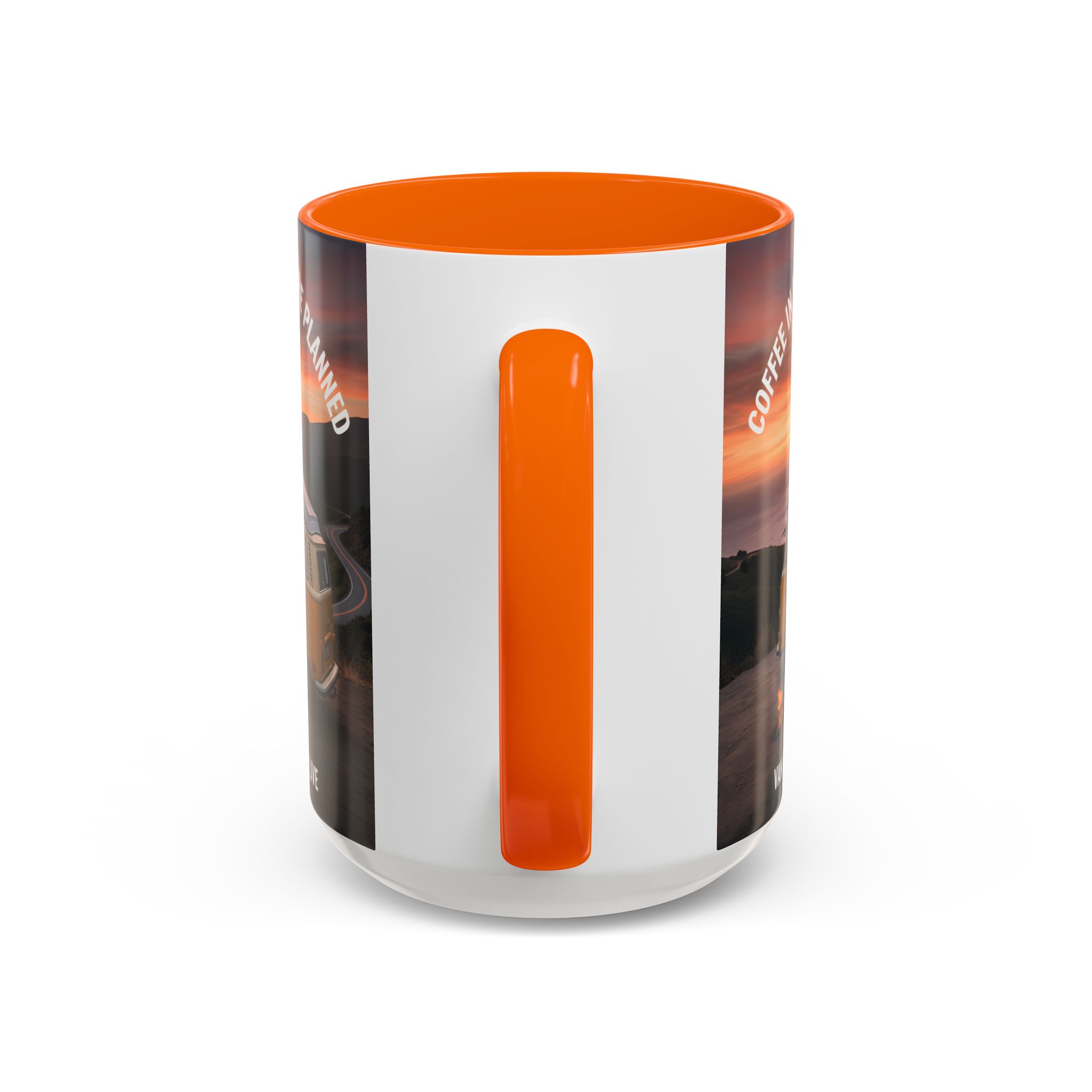 Accent Coffee Mug (11, 15oz) - "Coffee in Hand, Adventure Planned"
