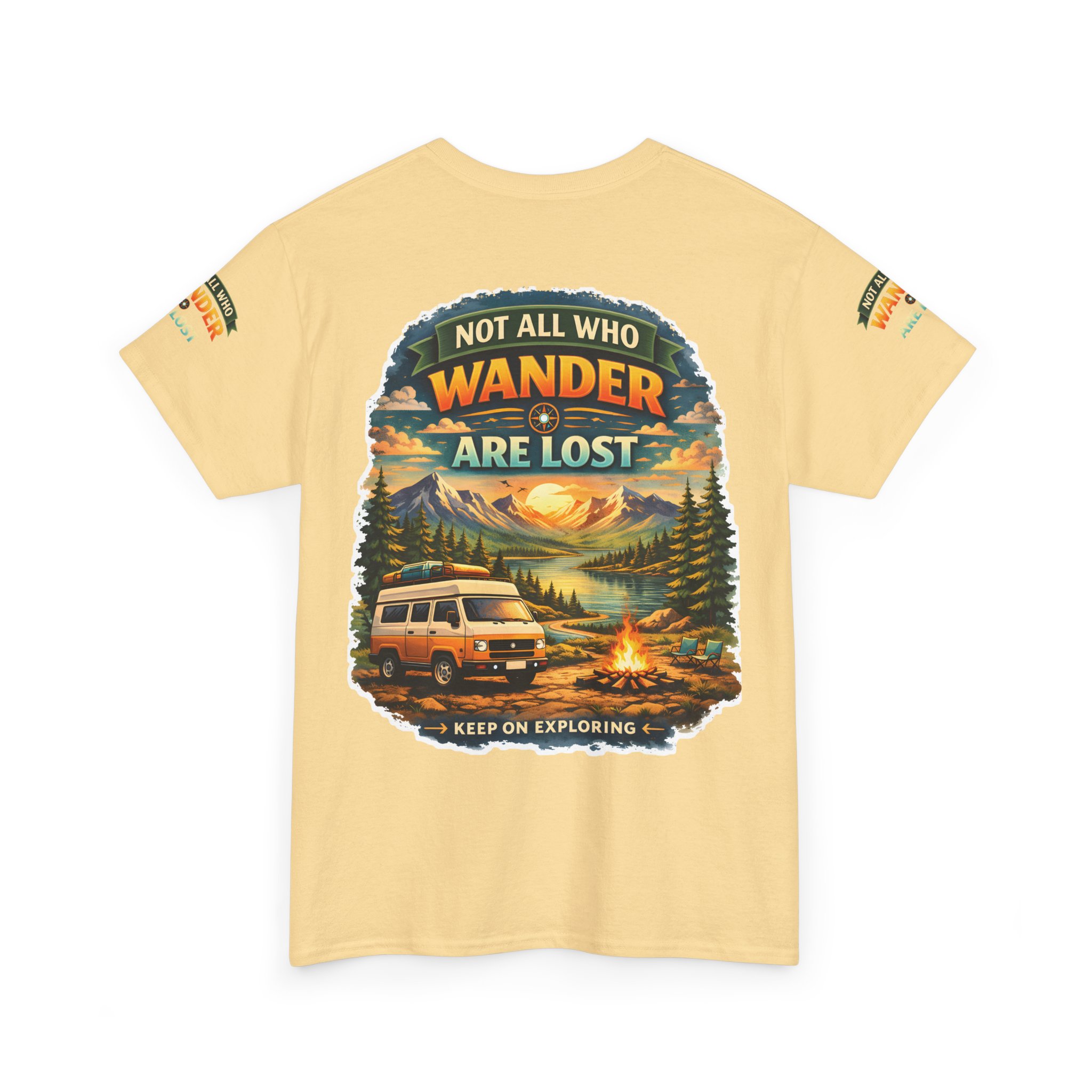 18269918807293773499_2048.jpeg Unisex Heavy Cotton Tee — "Not All Who Wander Are Lost" Design Scenic-Line
