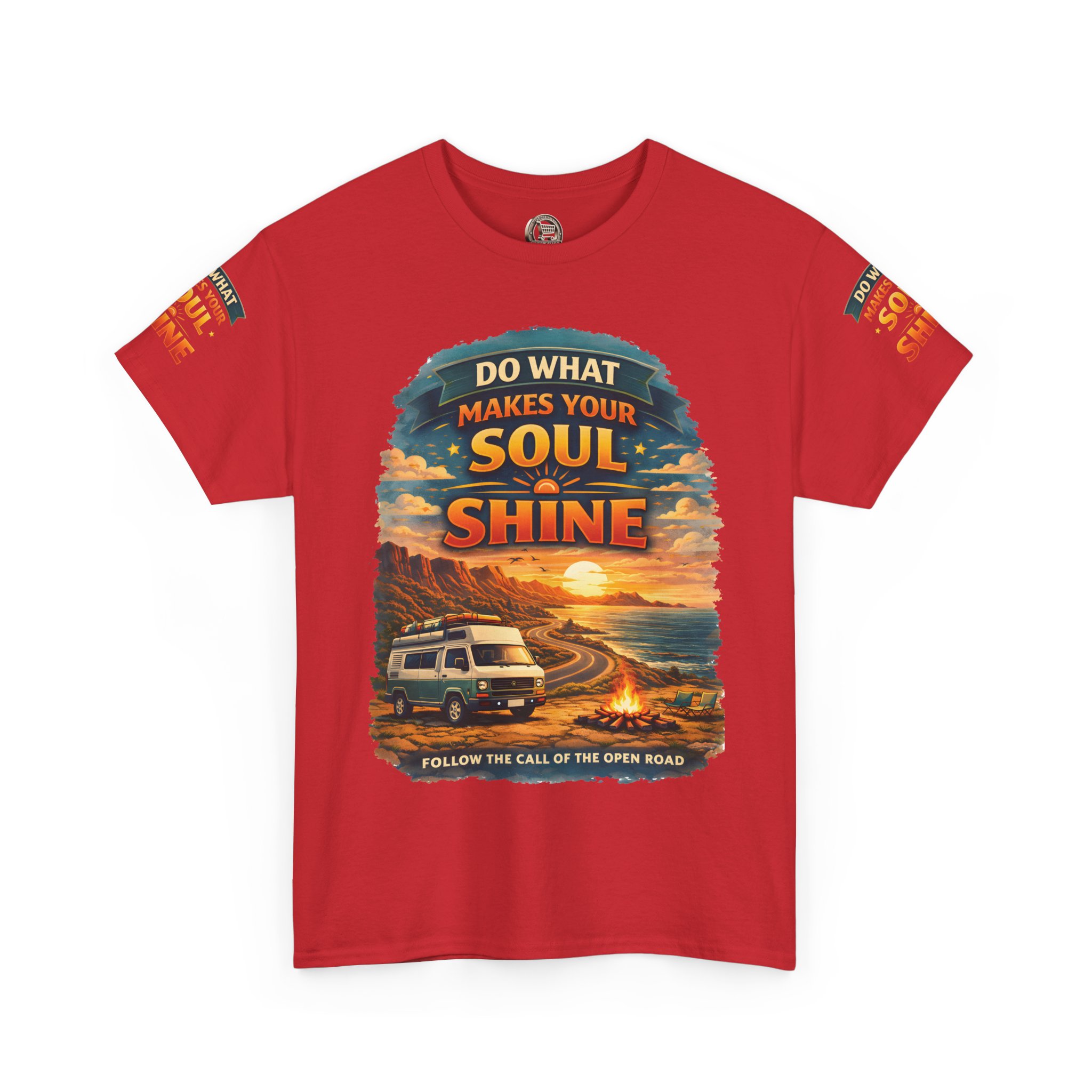 Unisex Heavy Cotton Tee — "Do What Makes Your Soul Shine" Design Scenic-Line