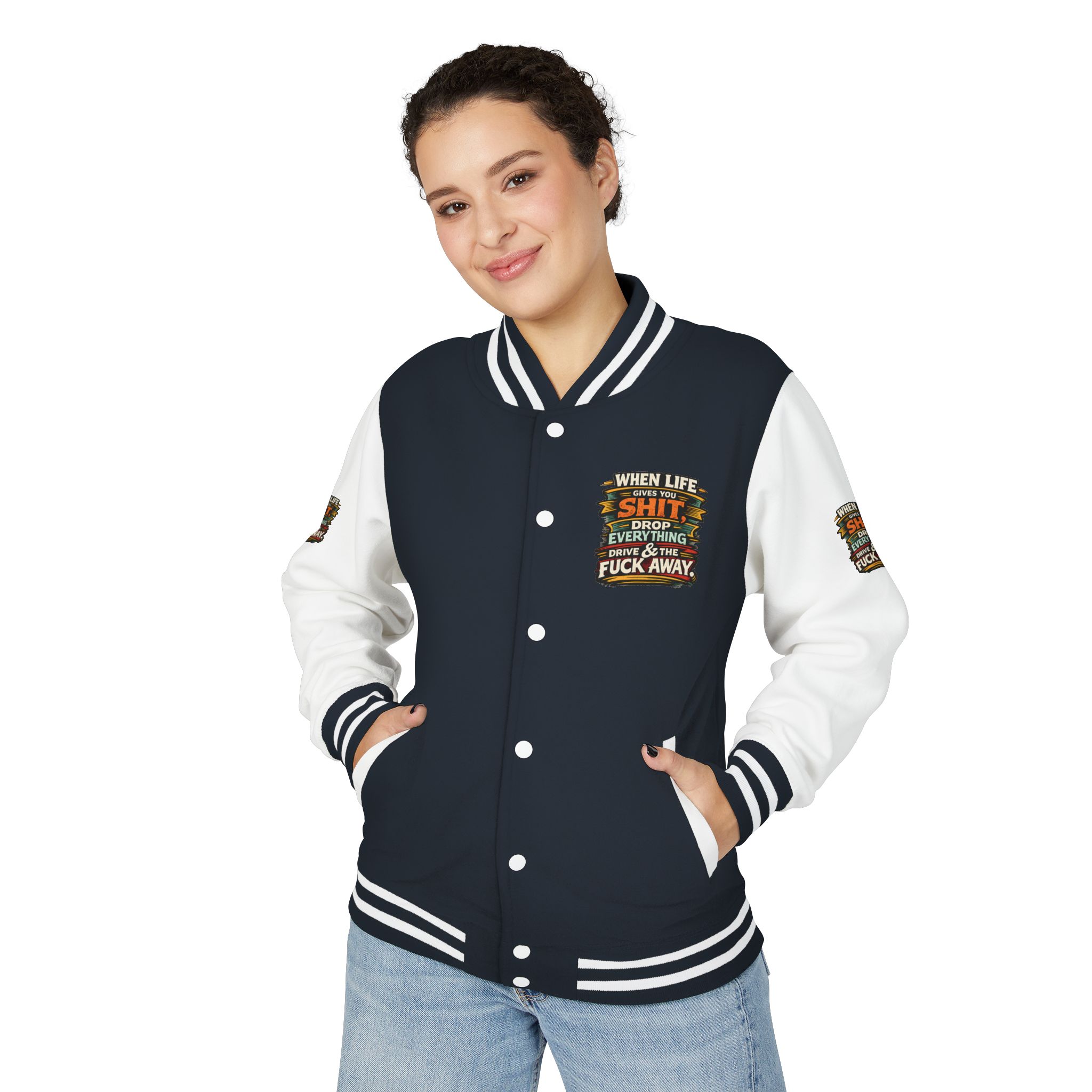 18291803880976246305_2048-1.jpeg Unisex Heavyweight Letterman Jacket — "When Live Gives You Shit" Design F**K-Line