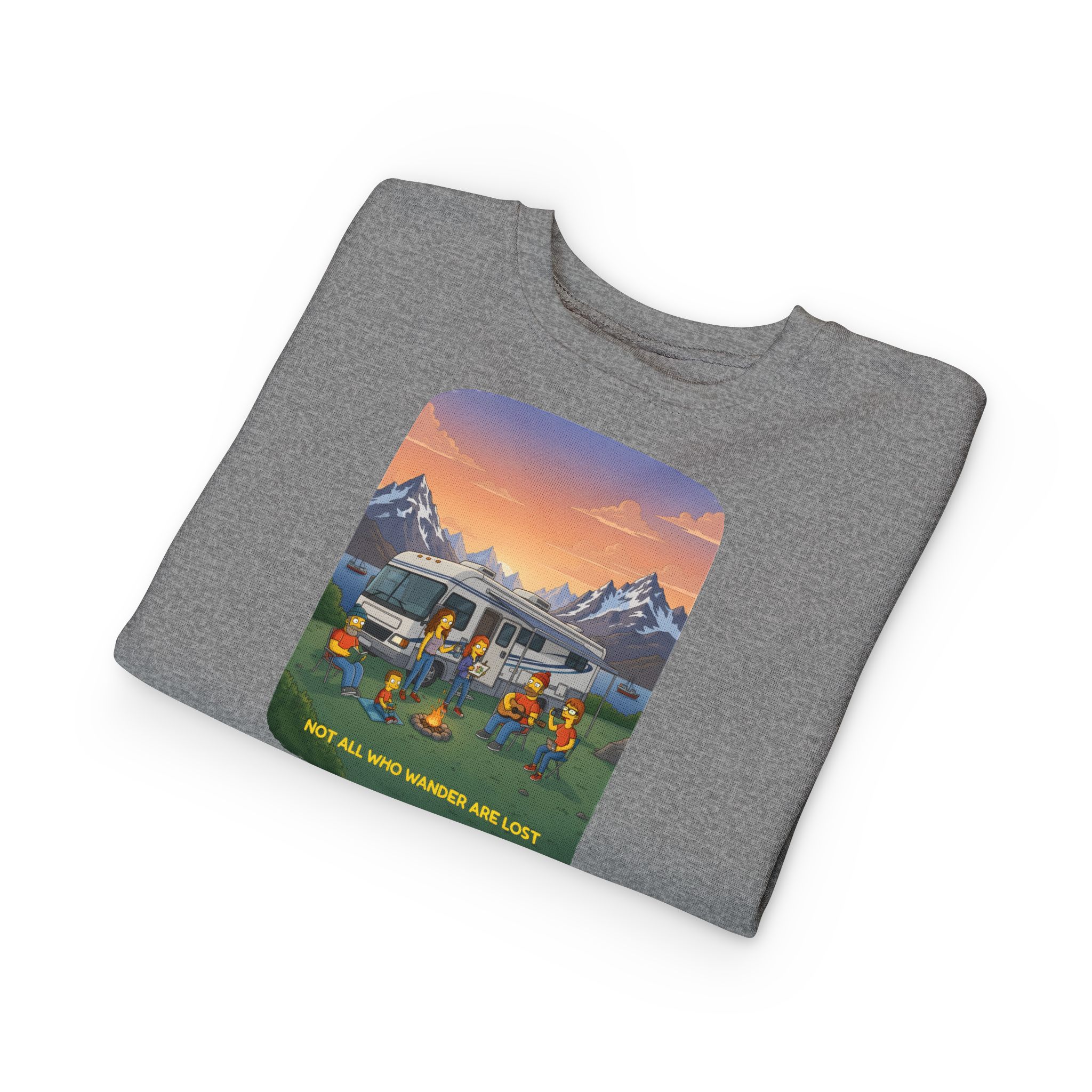 Toddler Sweatshirt - "Not All Who Wander Are Lost" (Design Sitcom-Line)