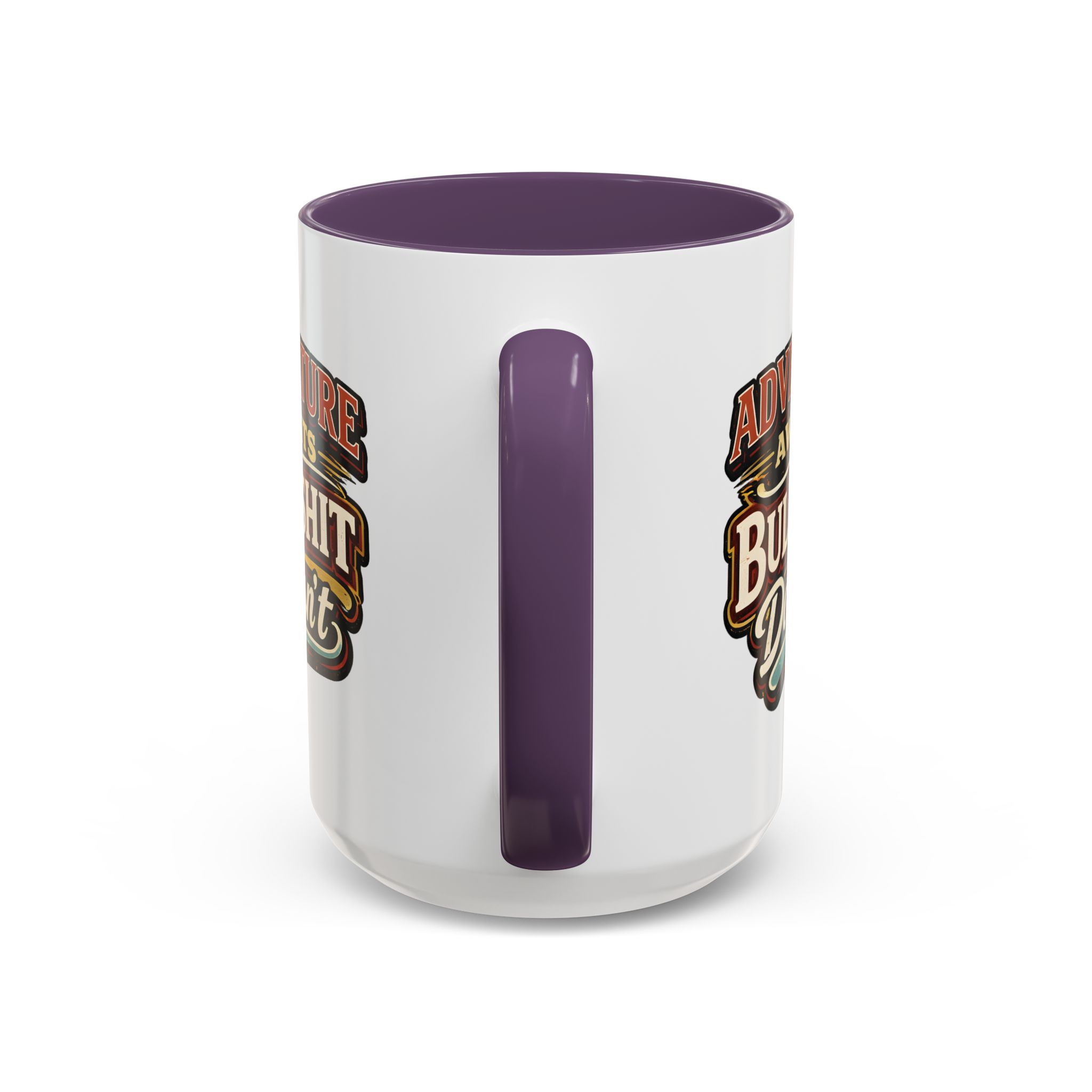 Accent Coffee Mug (11, 15oz) — "Adventure Awaits" Design F**K-Line