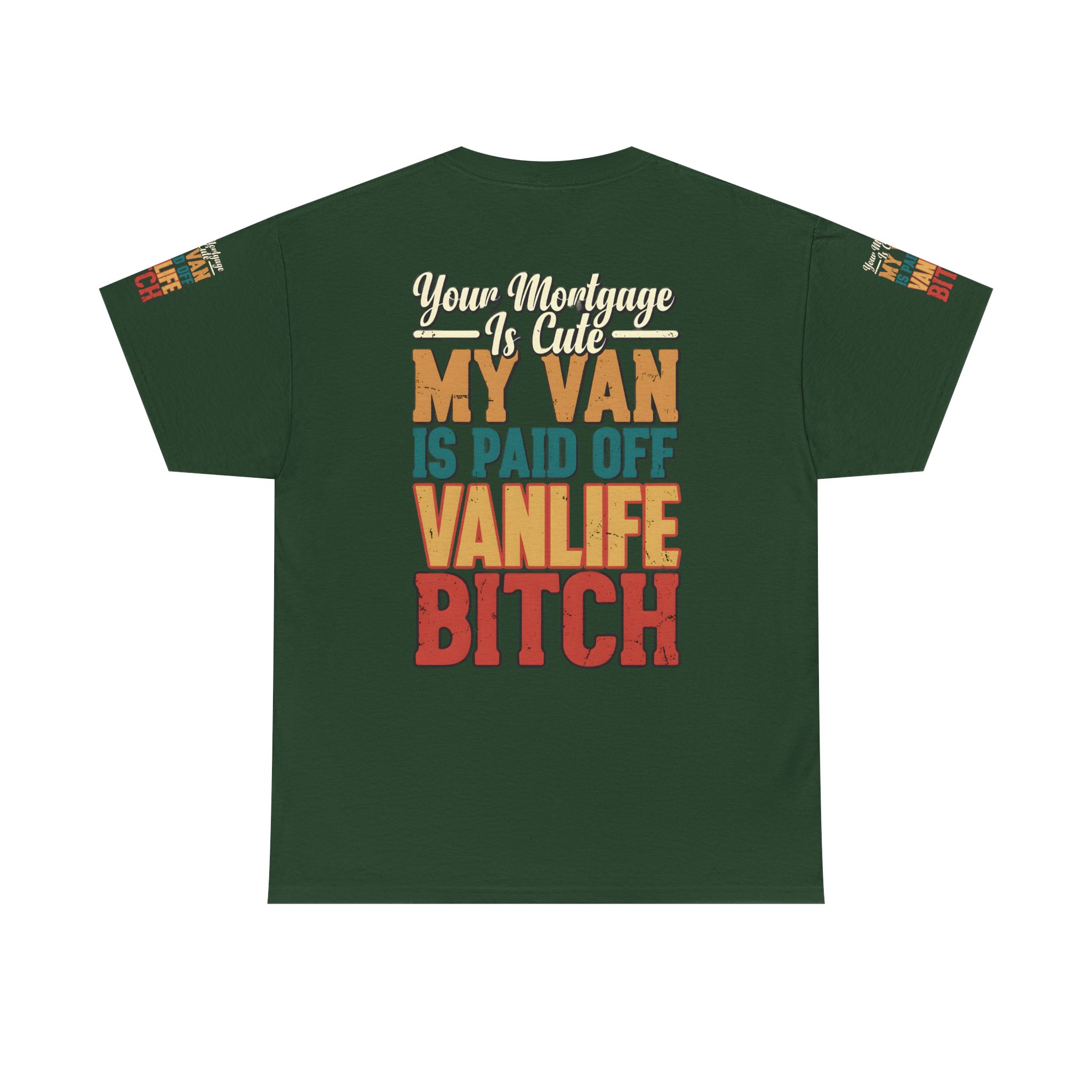 Unisex Heavy Cotton Tee — "Your Mortgage Is Cute" Design F**K-Line