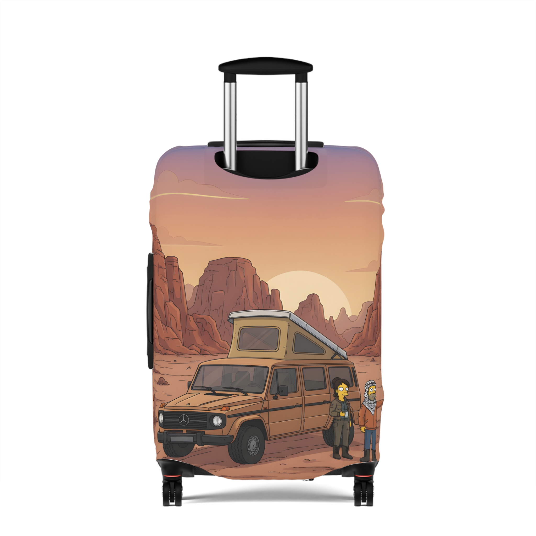 18362386979904965832_2048.jpeg Luggage Cover — Adventure Camper Sketch Travel Suitcase(Design Sitcom-Line)