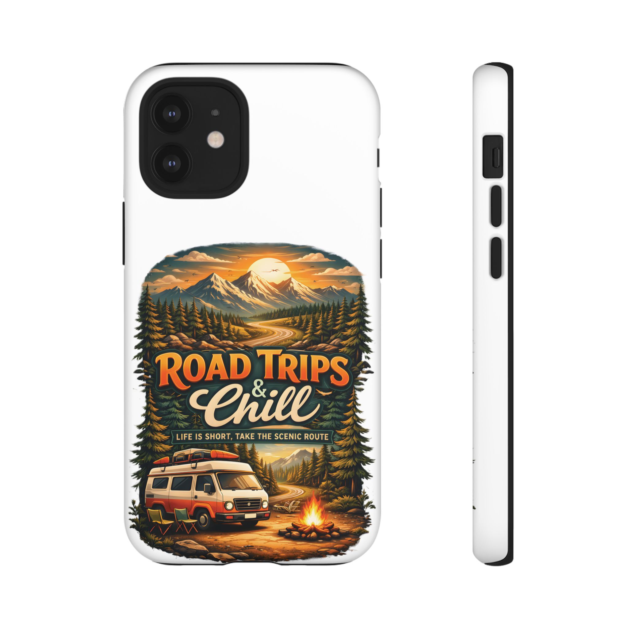 Phone Case — "Road Trips and Chill" (Design Scenic-Line)