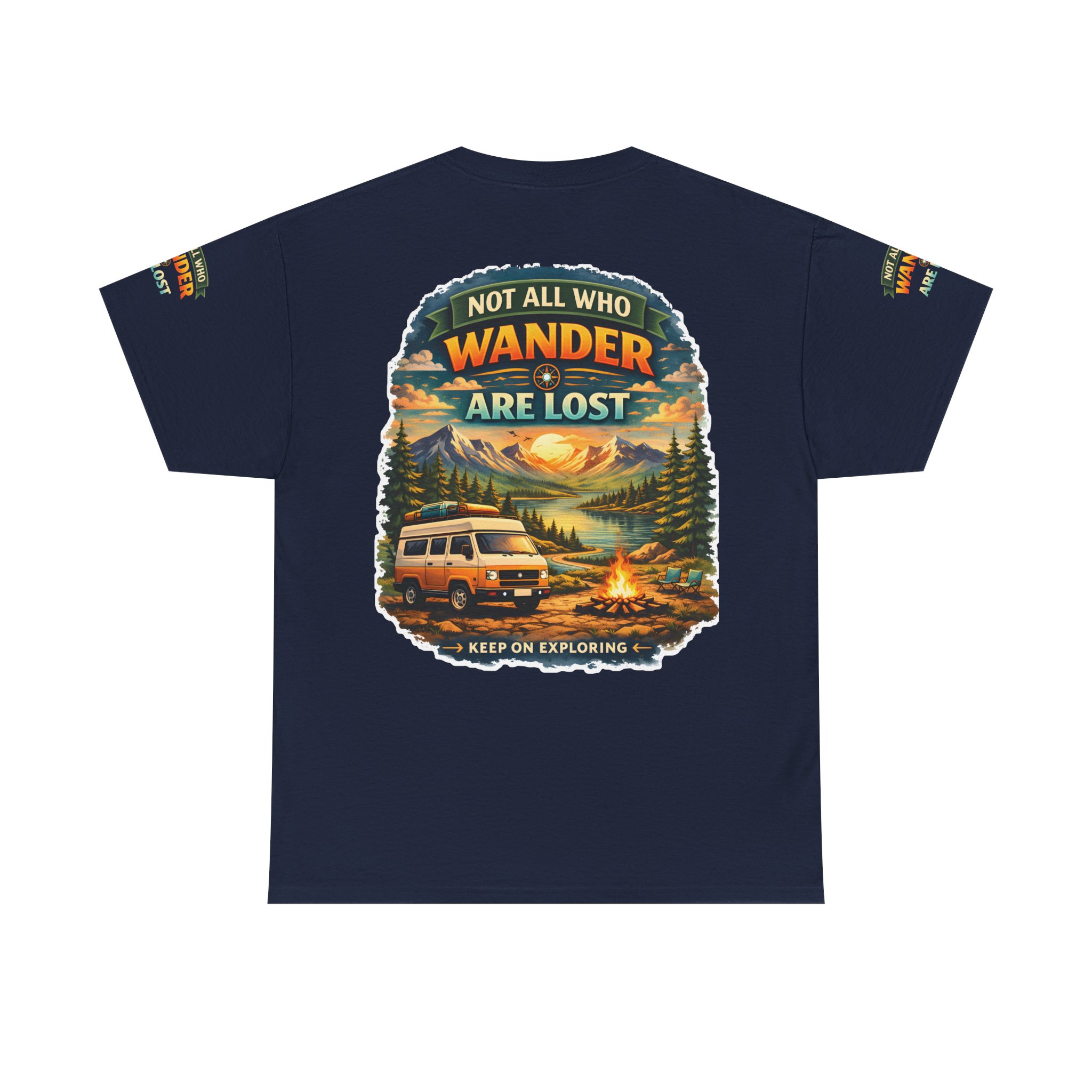 18383687207220878254_2048.jpeg Unisex Heavy Cotton Tee — "Not All Who Wander Are Lost" Design Scenic-Line