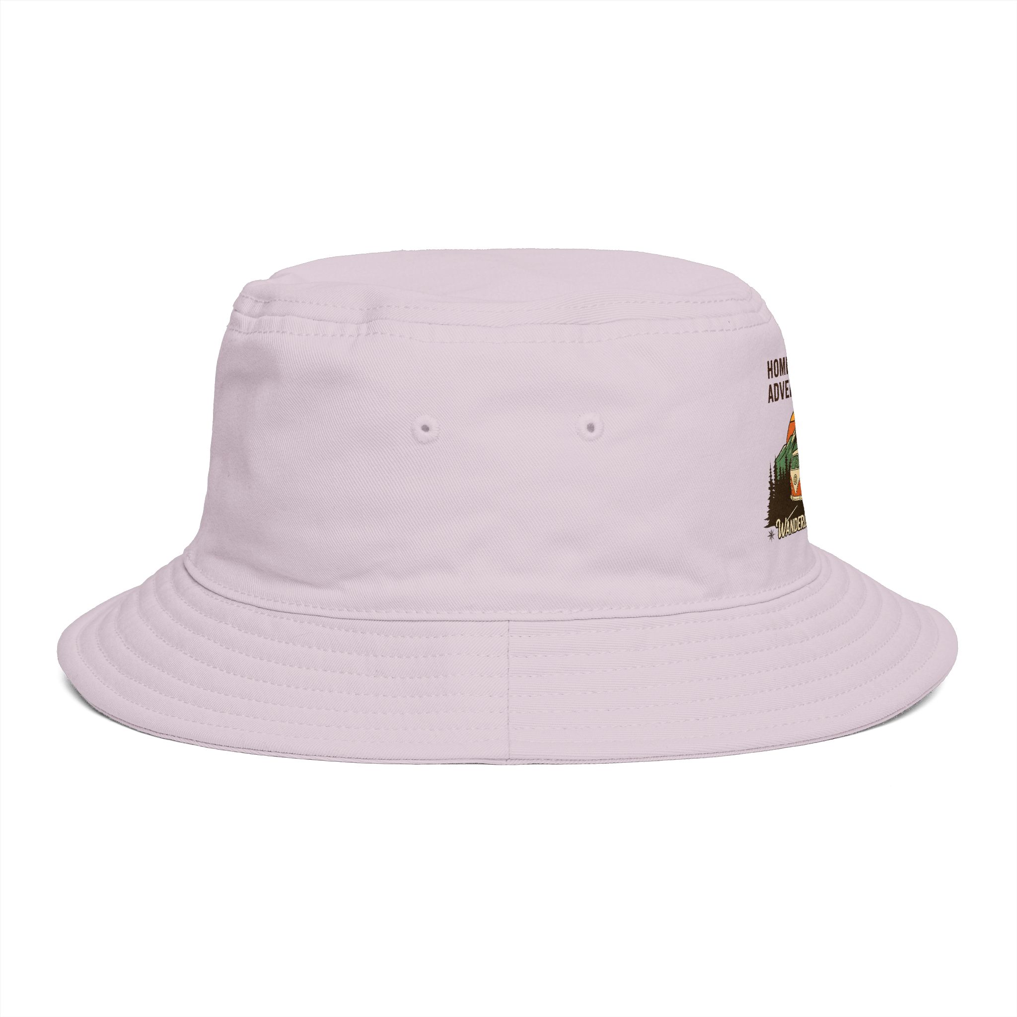 Bucket Hat — Wanderlust Camper Design (“Home is Where You Adventure Awaits”)