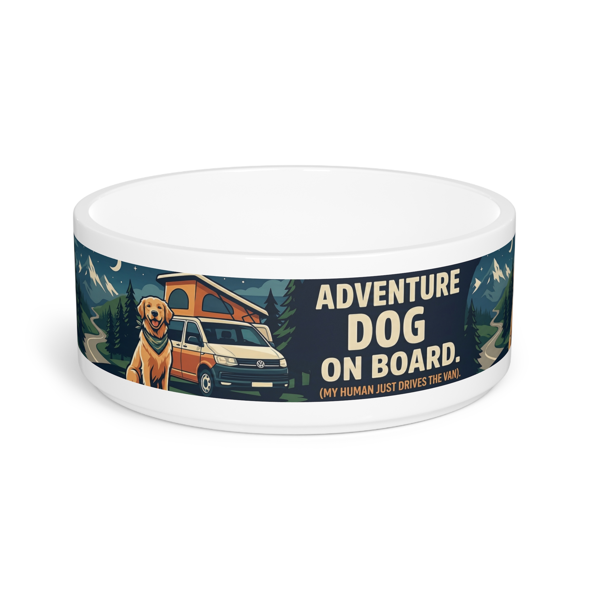 Pet Bowl — "Adventure Dog On Board" Camping van design