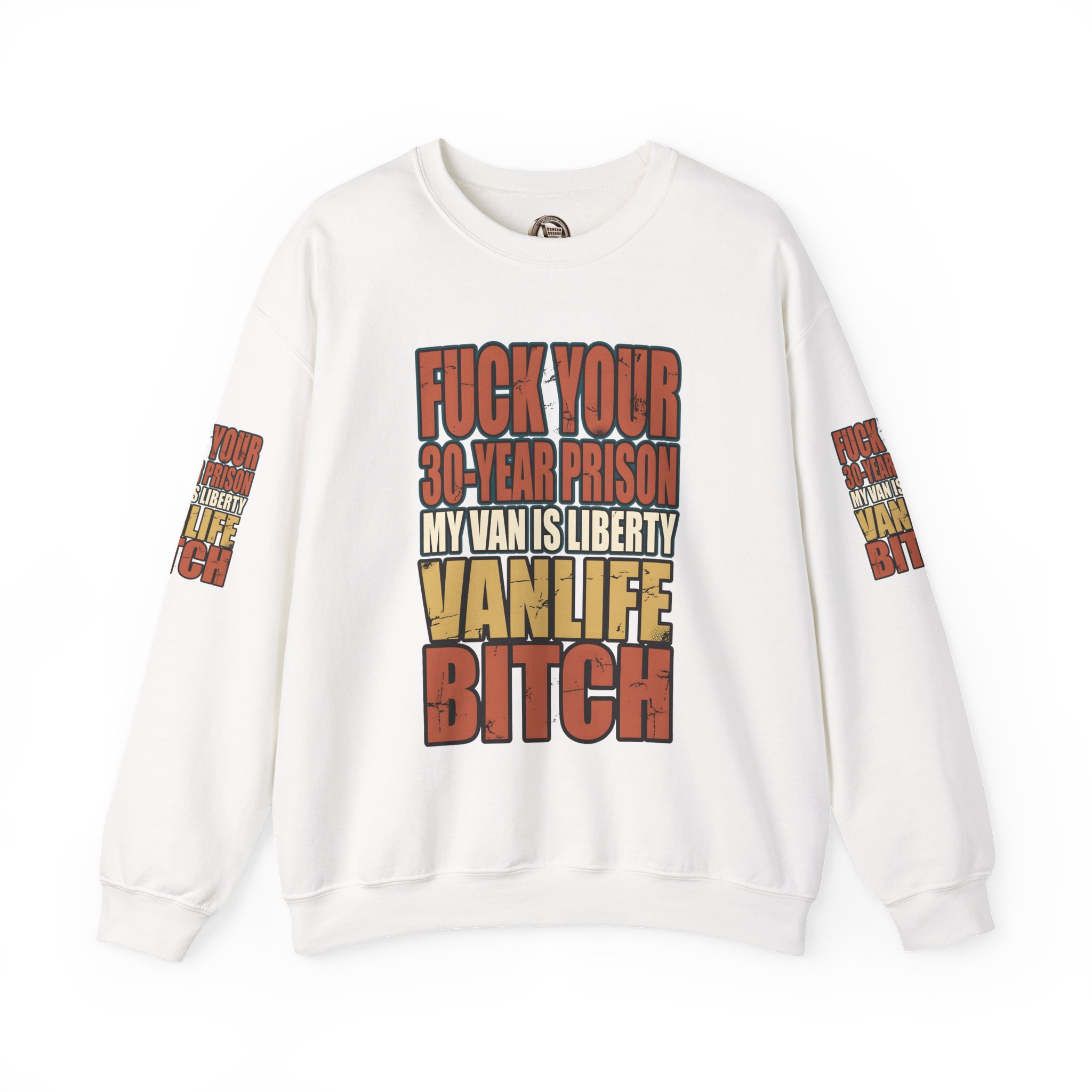 Unisex Heavy Blend™ Crewneck Sweatshirt — "Fuck Your 30 Year" Design F**K-Line