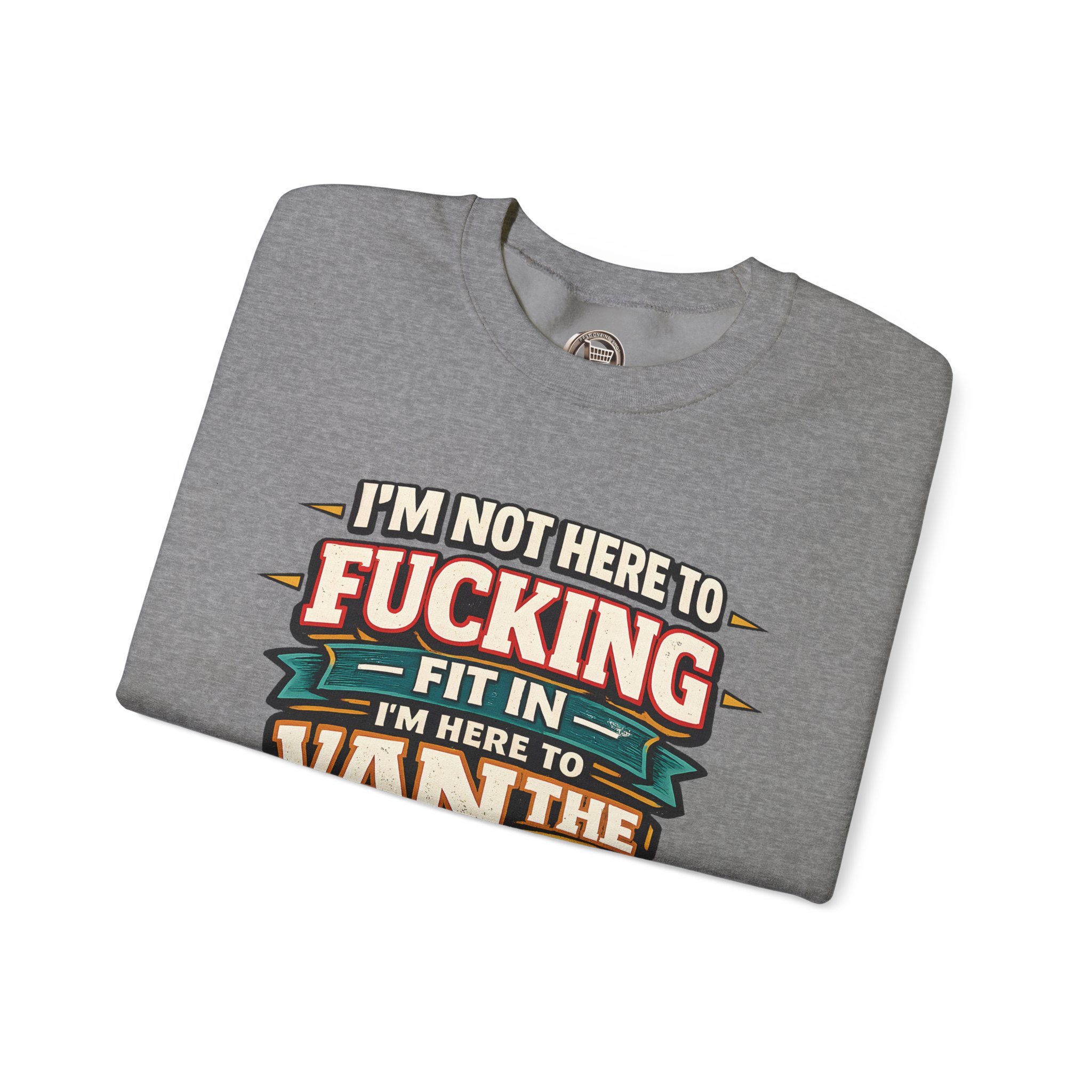 18424951767684417173_2048.jpeg Unisex Heavy Blend™ Crewneck Sweatshirt — "I´m Not Here To Fucking Fit In" Design F**K-Line