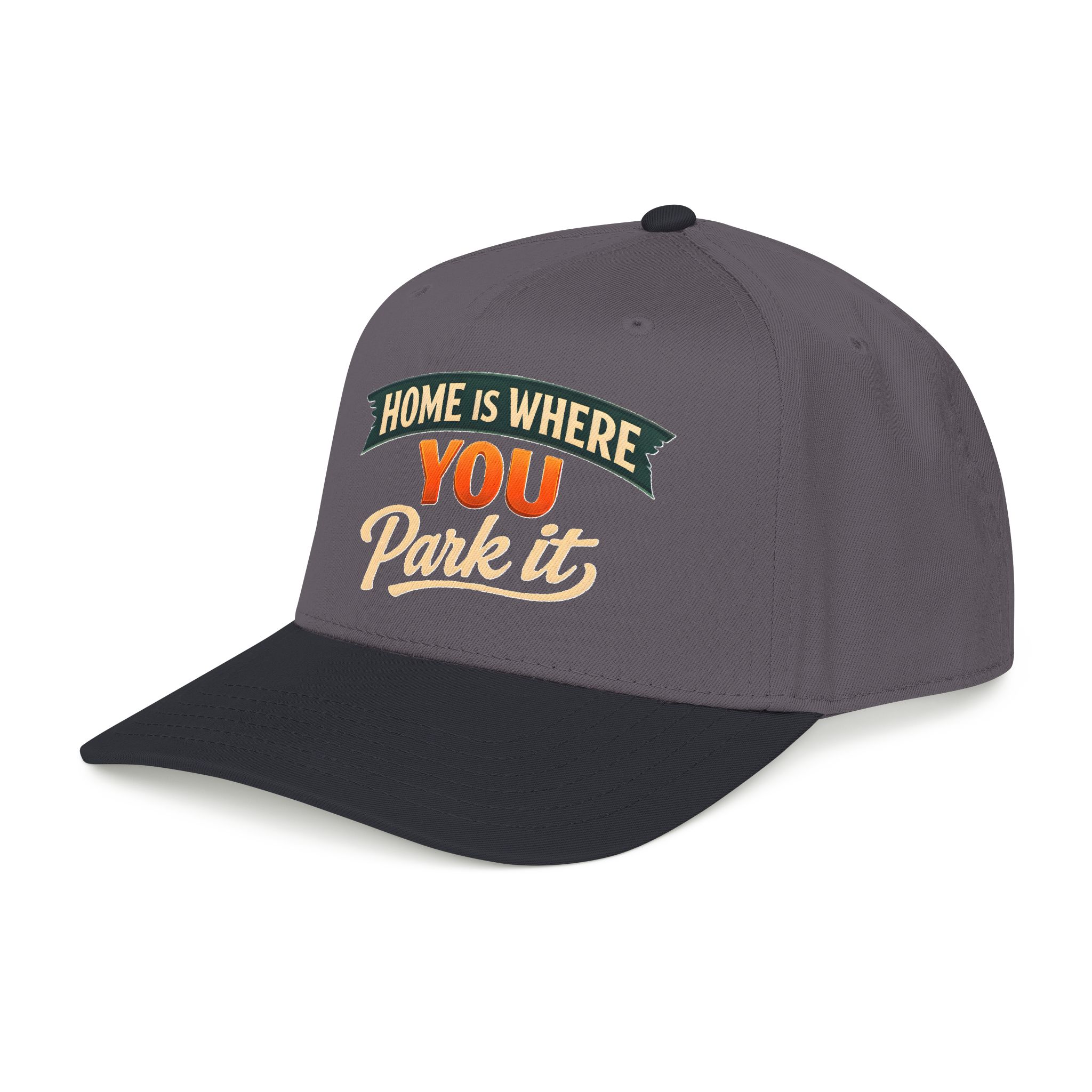 Baseball Cap - "Home Is where You Park It" Design Scenic-Line
