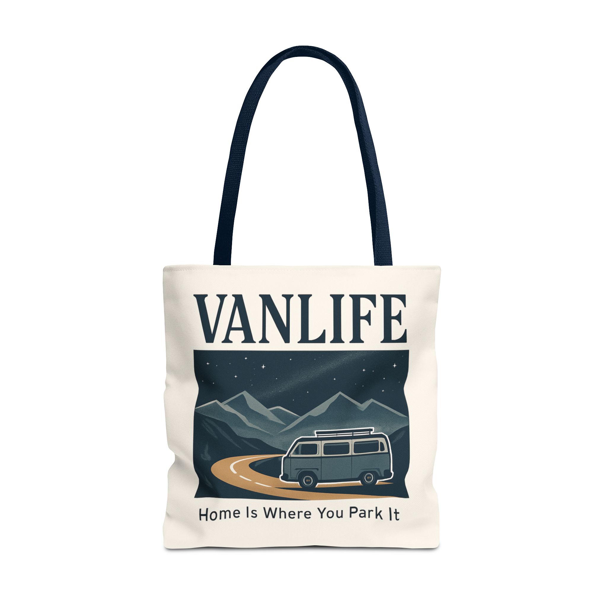 Vanlife Tote Bag — "Vanlife - Home Is Where You Park It" Campervan Beach/Adventure Tote