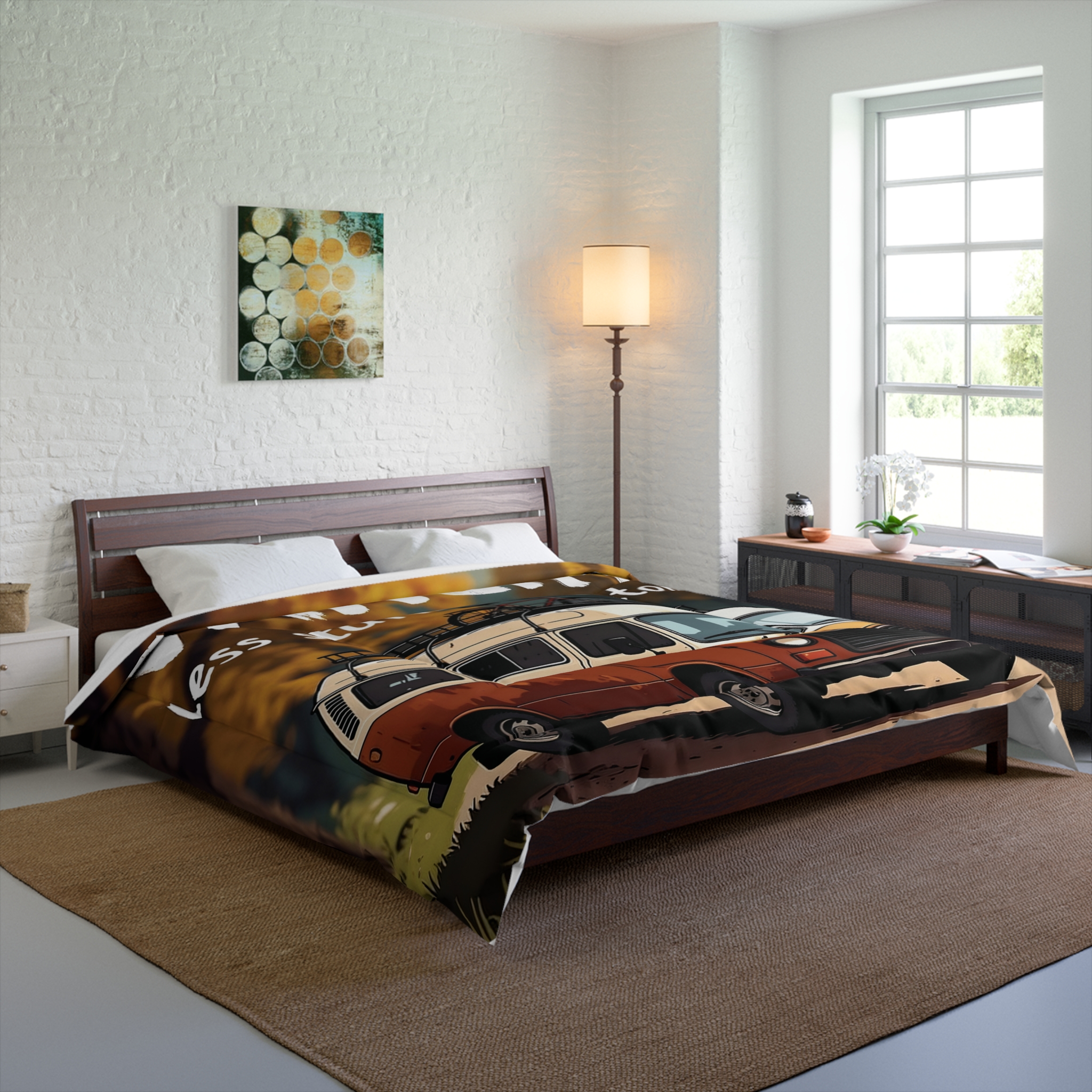 Comforter - "Vanlife -Less Stuff, More Stories" Camper Van Bedding