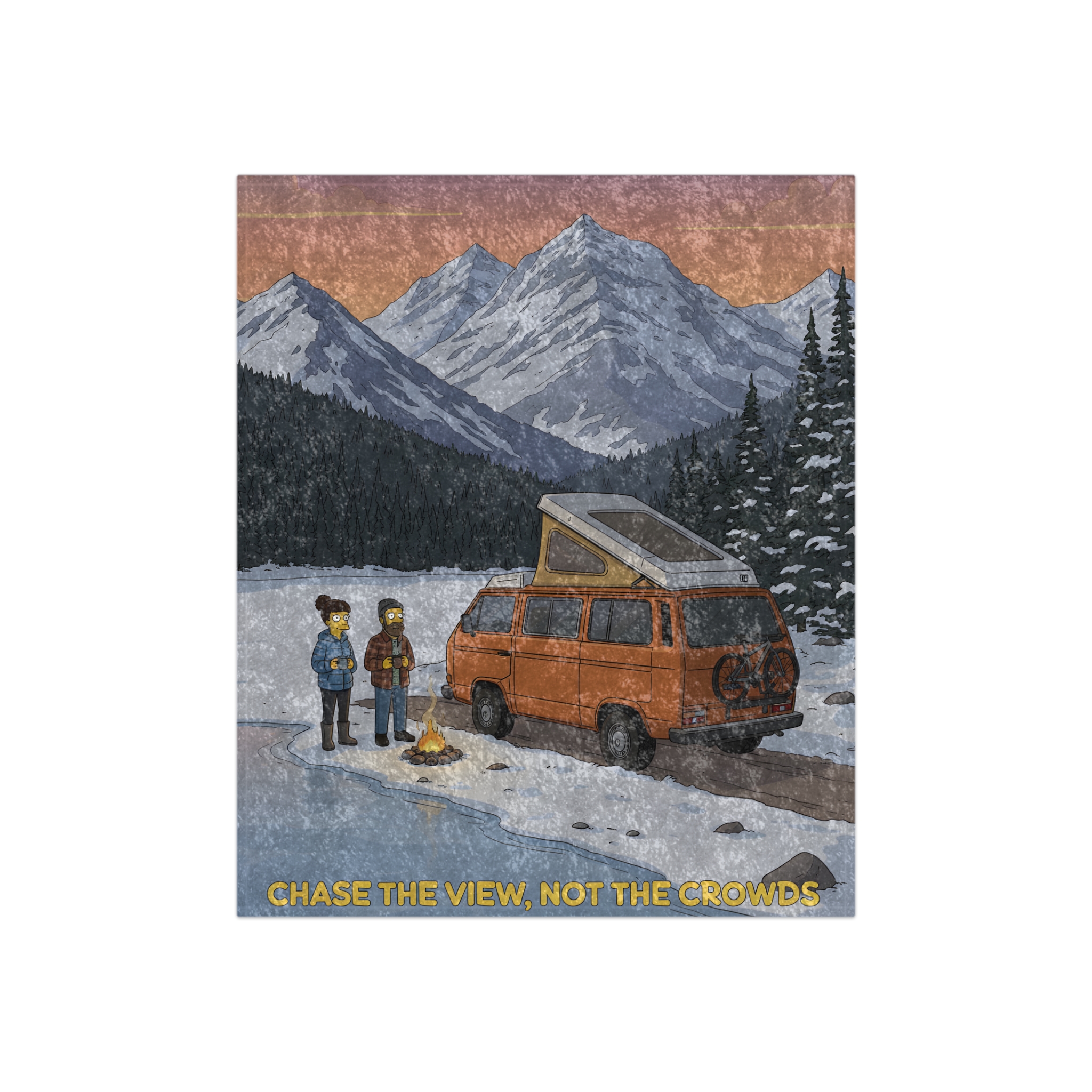 1855790760468896950_2048.jpeg Crushed Velvet Blanket —"Chase The Views-Not The Crowds" Design Sitcom-Line (Campervan)