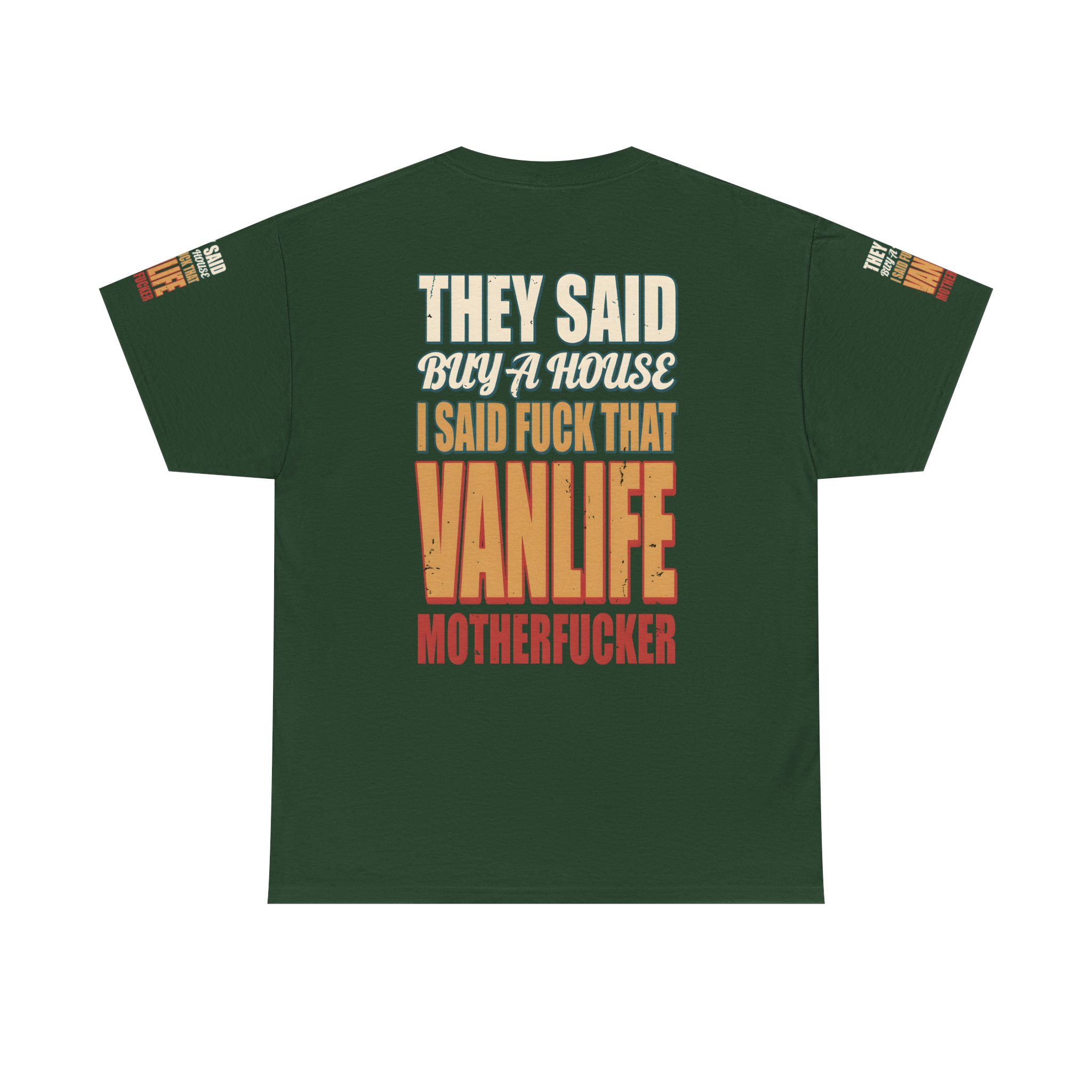 1857612668331525622_2048.jpeg Unisex Heavy Cotton Tee — "They Said Buy A House" Design F**K-Line