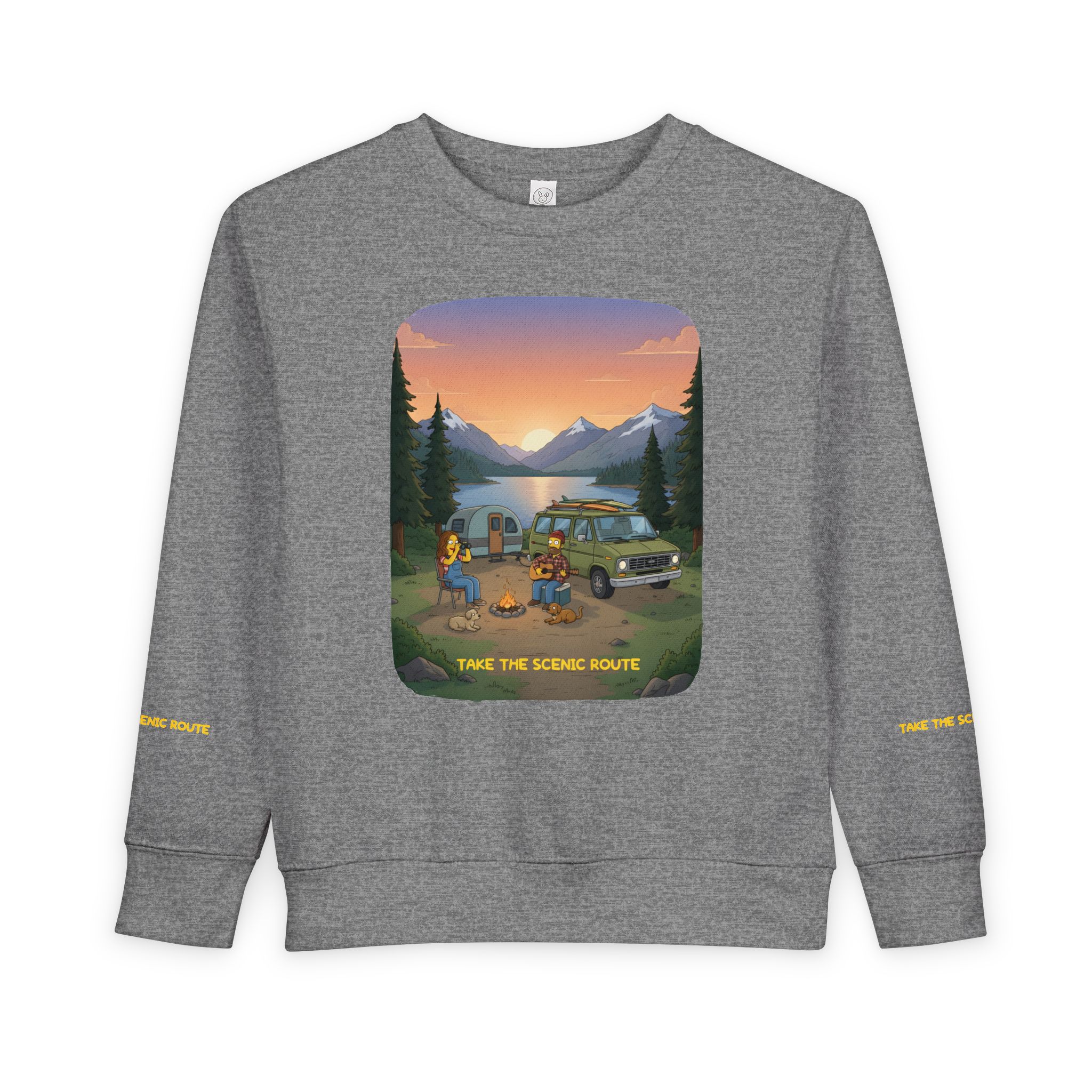 Toddler Sweatshirt - "Take The Scenic Route" (Design Sitcom-Line)