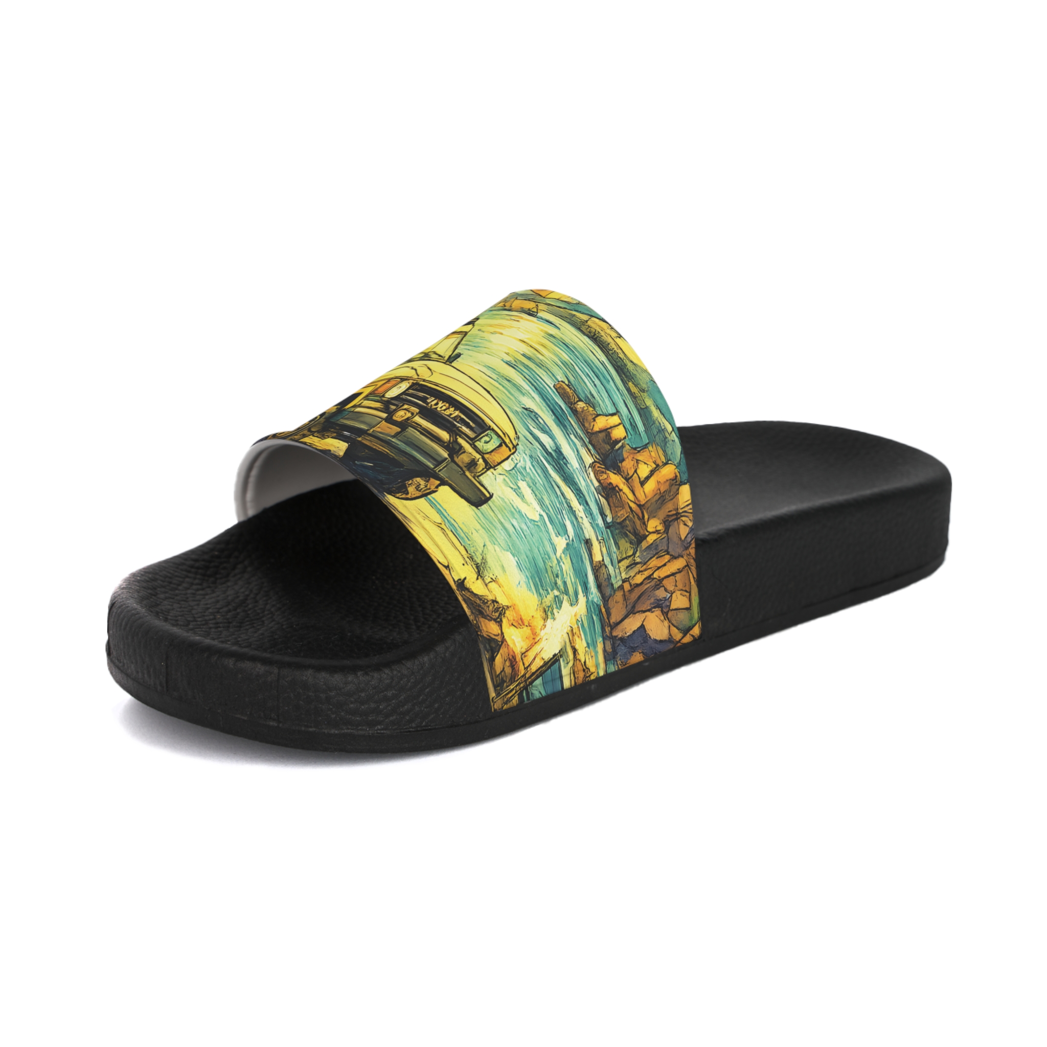 Men's Slide Sandals — Jeep Vibes for Men (Cubic-Line)