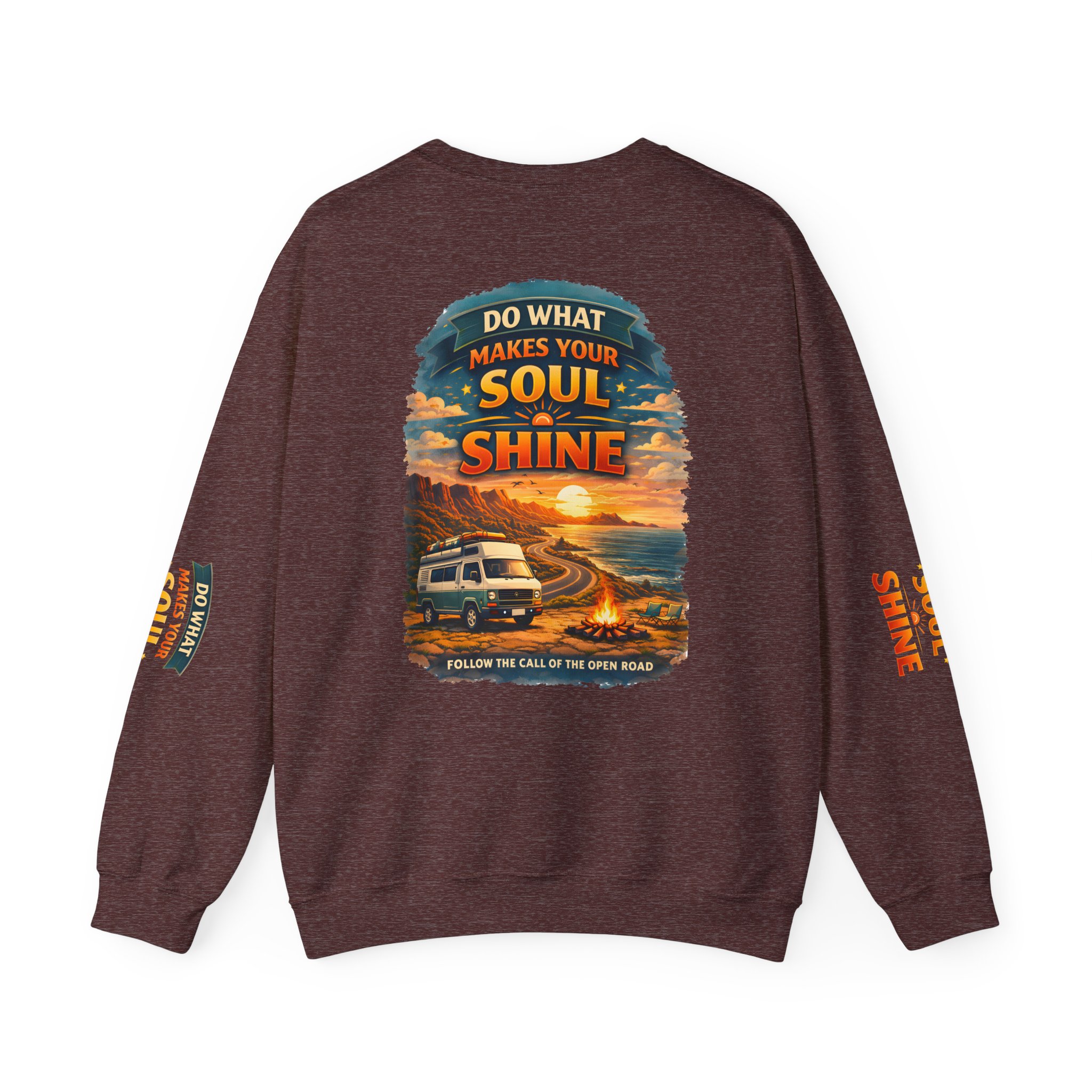 Unisex Heavy Blend™ Crewneck Sweatshirt — "Do What Makes Your Soul Shine" Design Scenic-Line