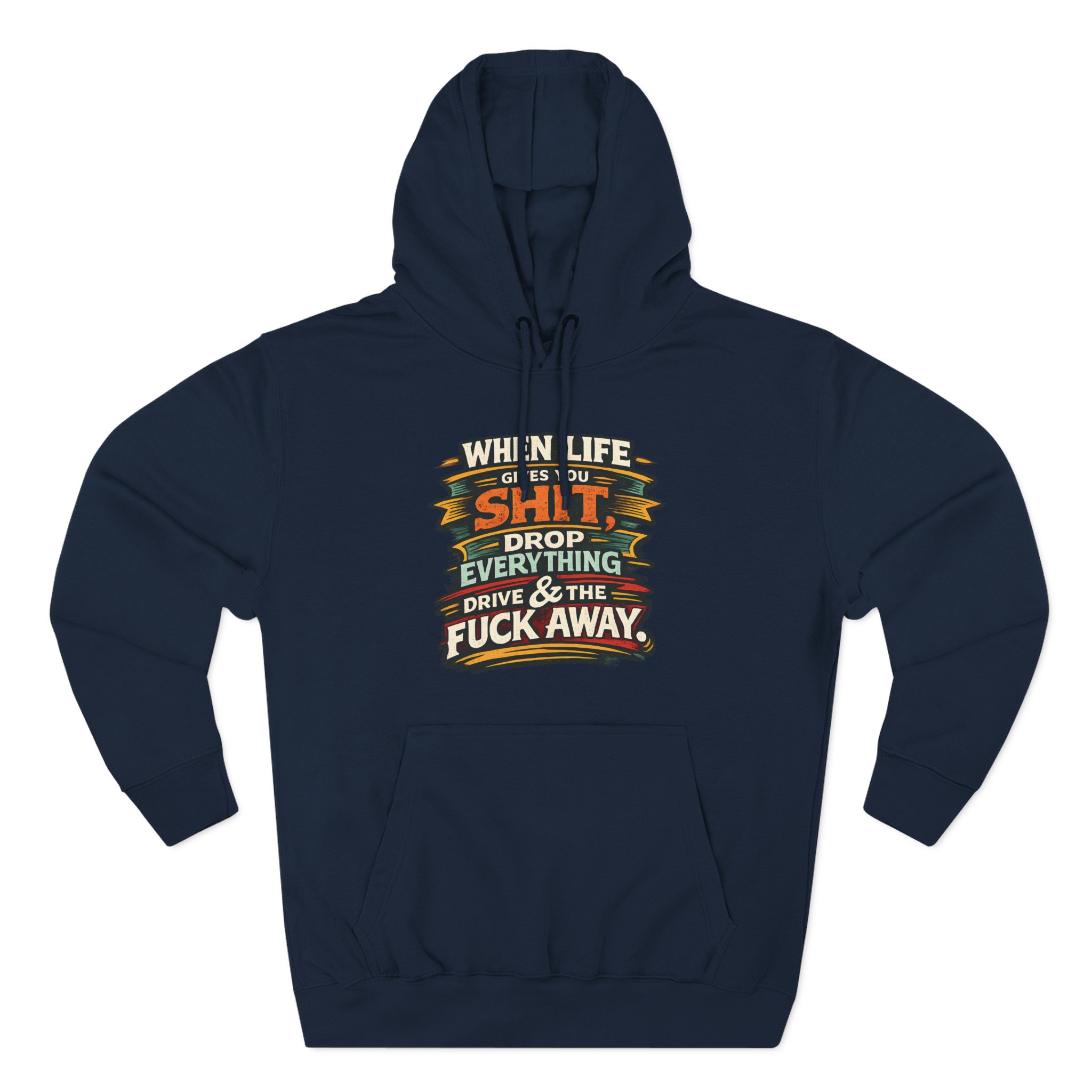 1872145286793467767_2048.jpeg Three-Panel Fleece Hoodie - "When Live Gives You Shit" Design F**K-Line