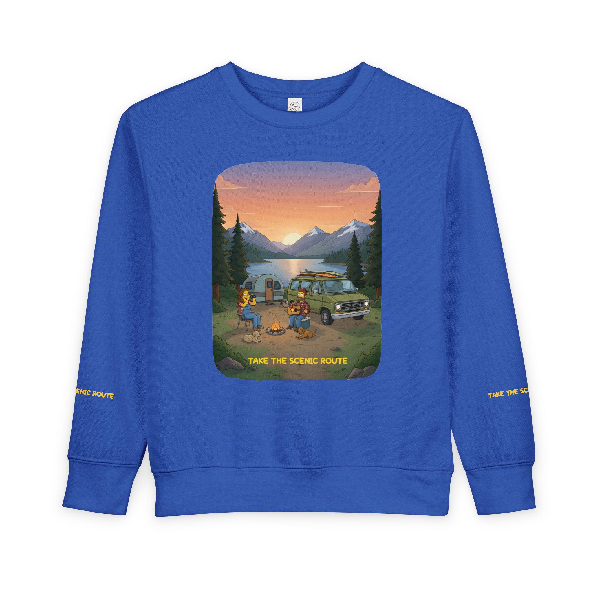 Toddler Sweatshirt - "Take The Scenic Route" (Design Sitcom-Line)