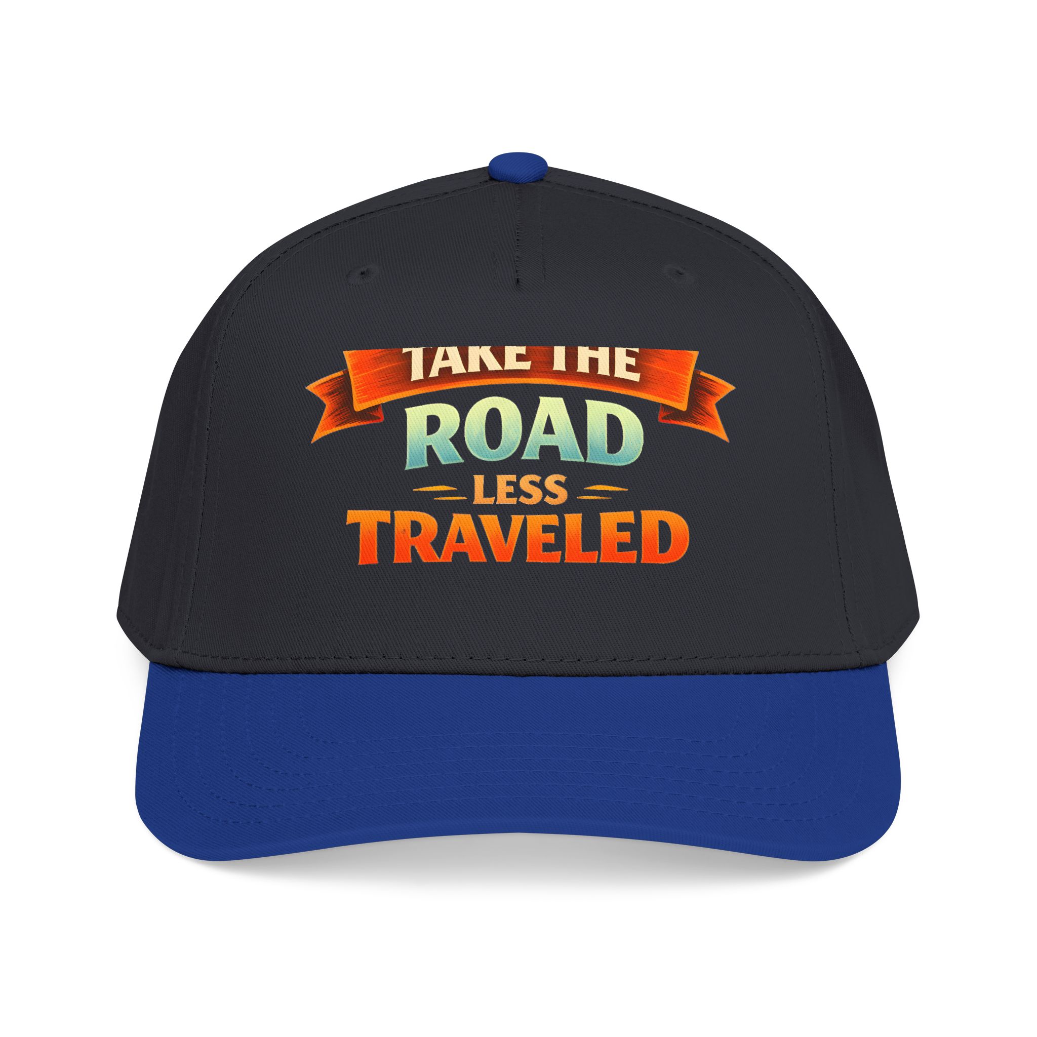 Baseball Cap - "Take The Road Less Traveled" Design Scenic-Line