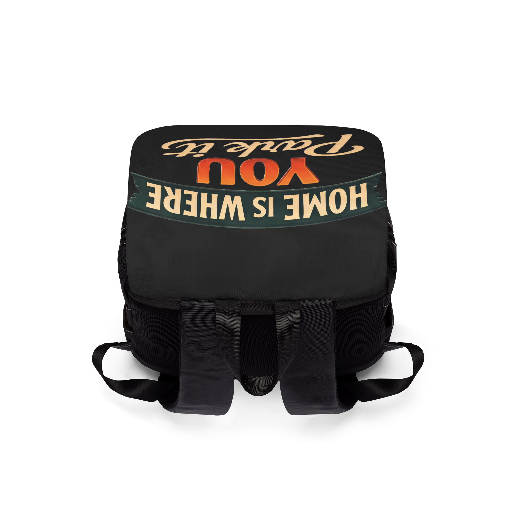 1886965693613854420_2048.jpeg Unisex Casual Shoulder Backpack—"Home is Where You Park It" Design Scenic-Line(Campervan)