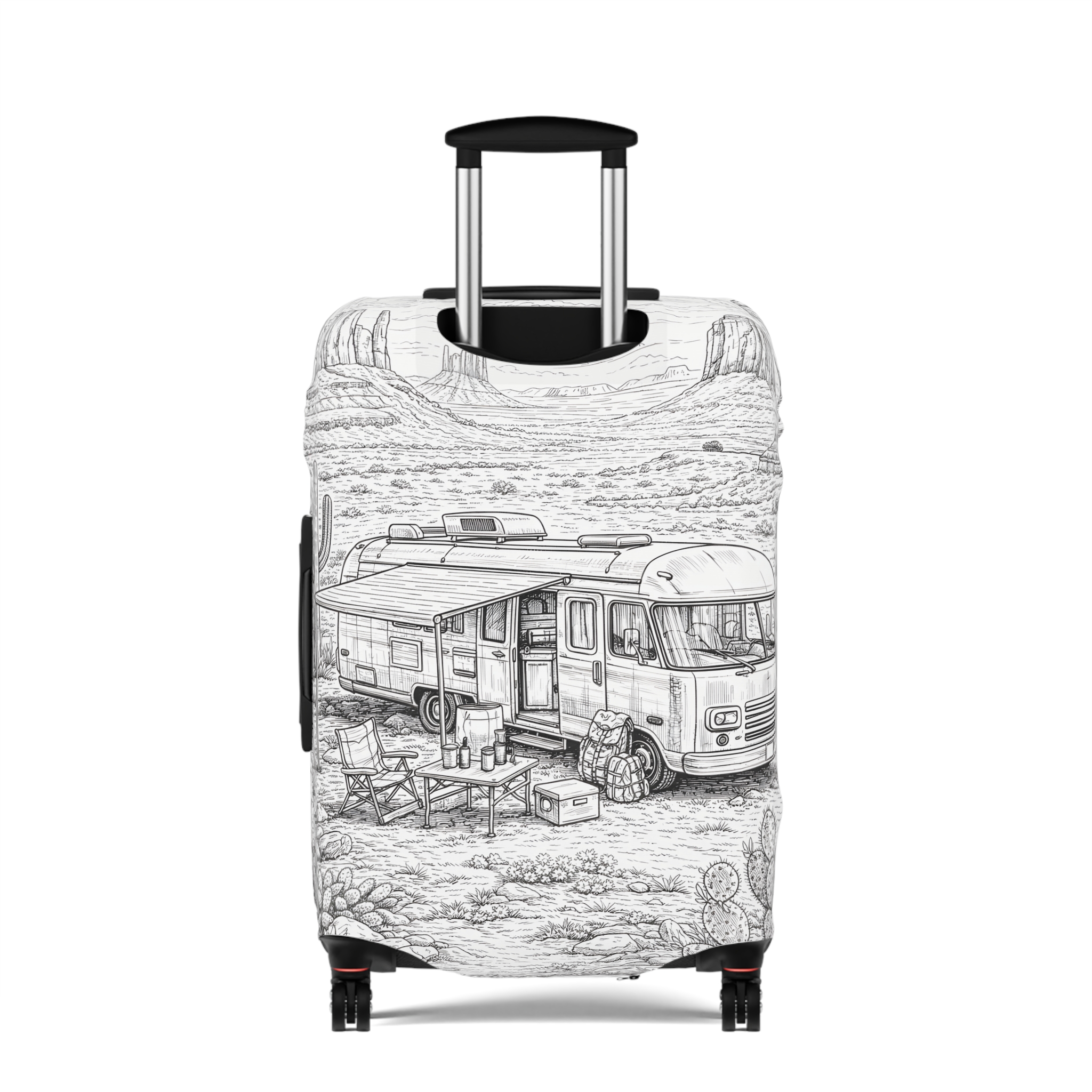 1904229512397307249_2048.jpeg Luggage Cover — Adventure Camper Sketch Travel Suitcase