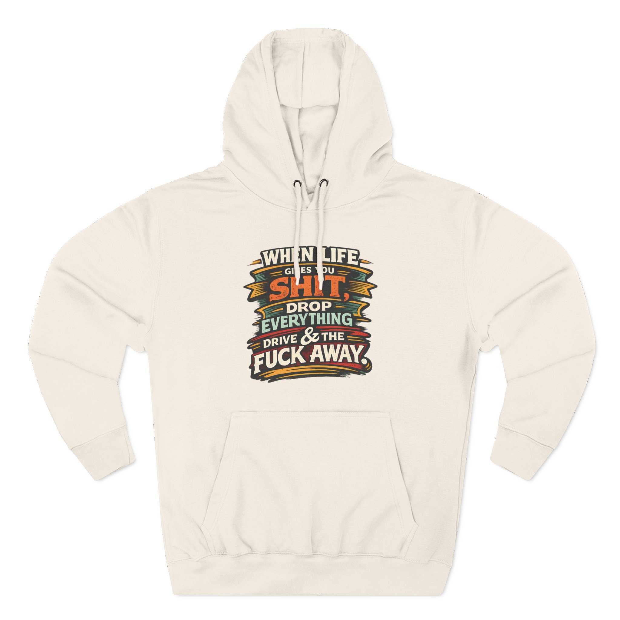1904464442655390349_2048.jpeg Three-Panel Fleece Hoodie - "When Live Gives You Shit" Design F**K-Line