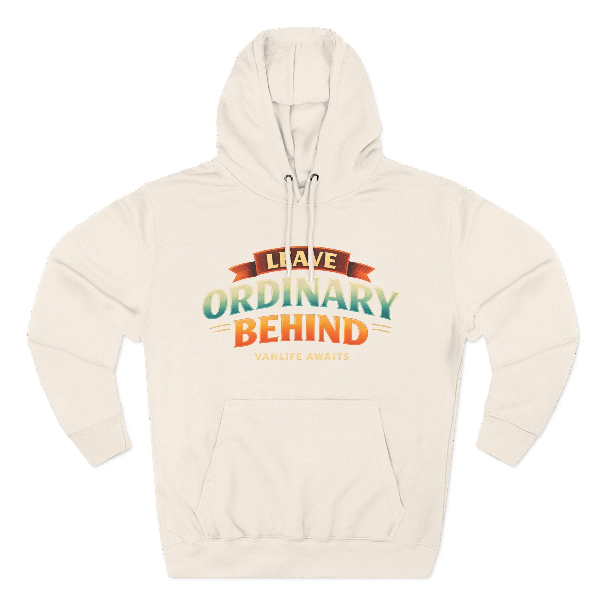 1906645809605087265_2048.jpeg Three-Panel Fleece Hoodie - "Leave Ordinary Behind" Design Scenic-Line