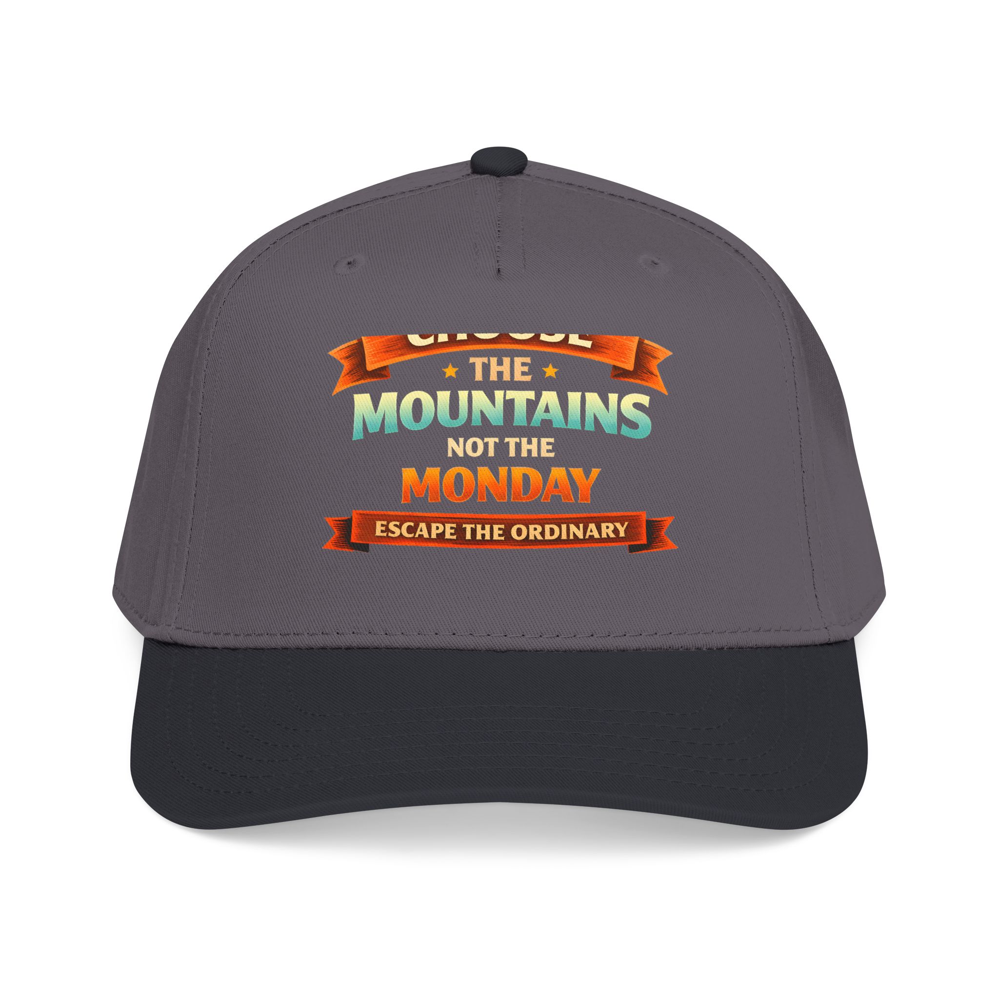 Baseball Cap - "Choose The Mountens" Design Scenic-Line