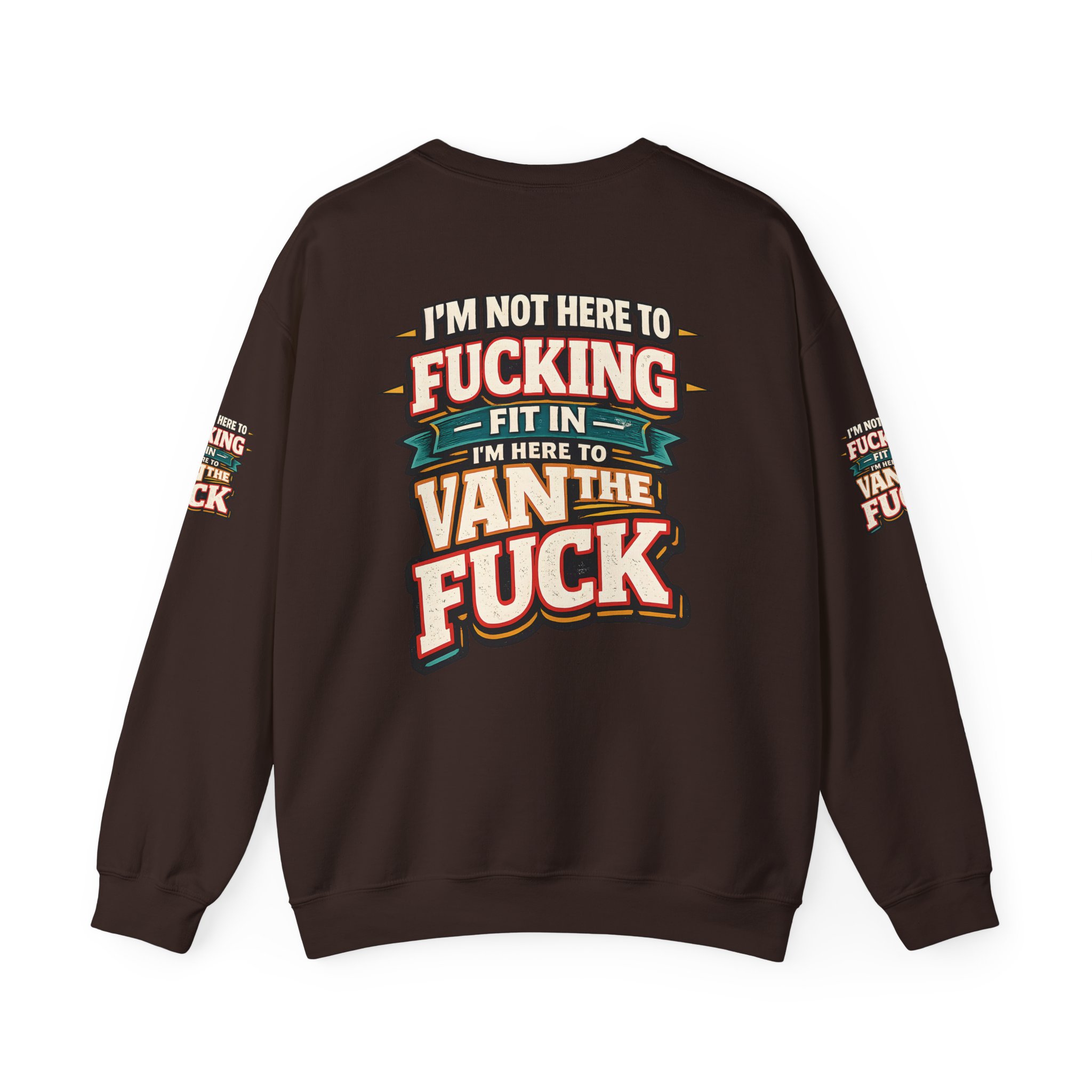 1917785219156973104_2048.jpeg Unisex Heavy Blend™ Crewneck Sweatshirt — "I´m Not Here To Fucking Fit In" Design F**K-Line