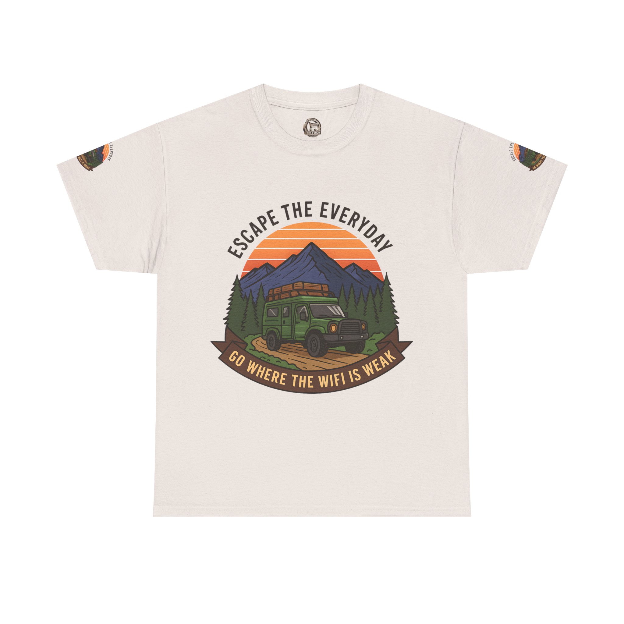 192155334168260210_2048.jpeg Unisex Heavy Cotton Tee — "Go Where the WiFi Is Weak" Adventure Shirt