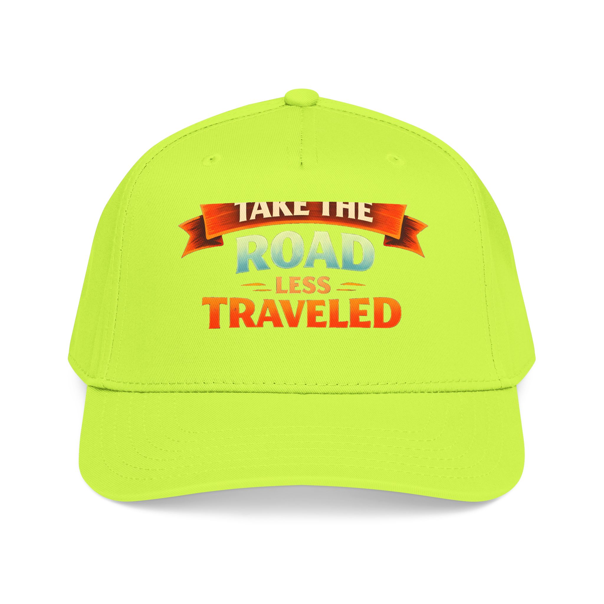 Baseball Cap - "Take The Road Less Traveled" Design Scenic-Line